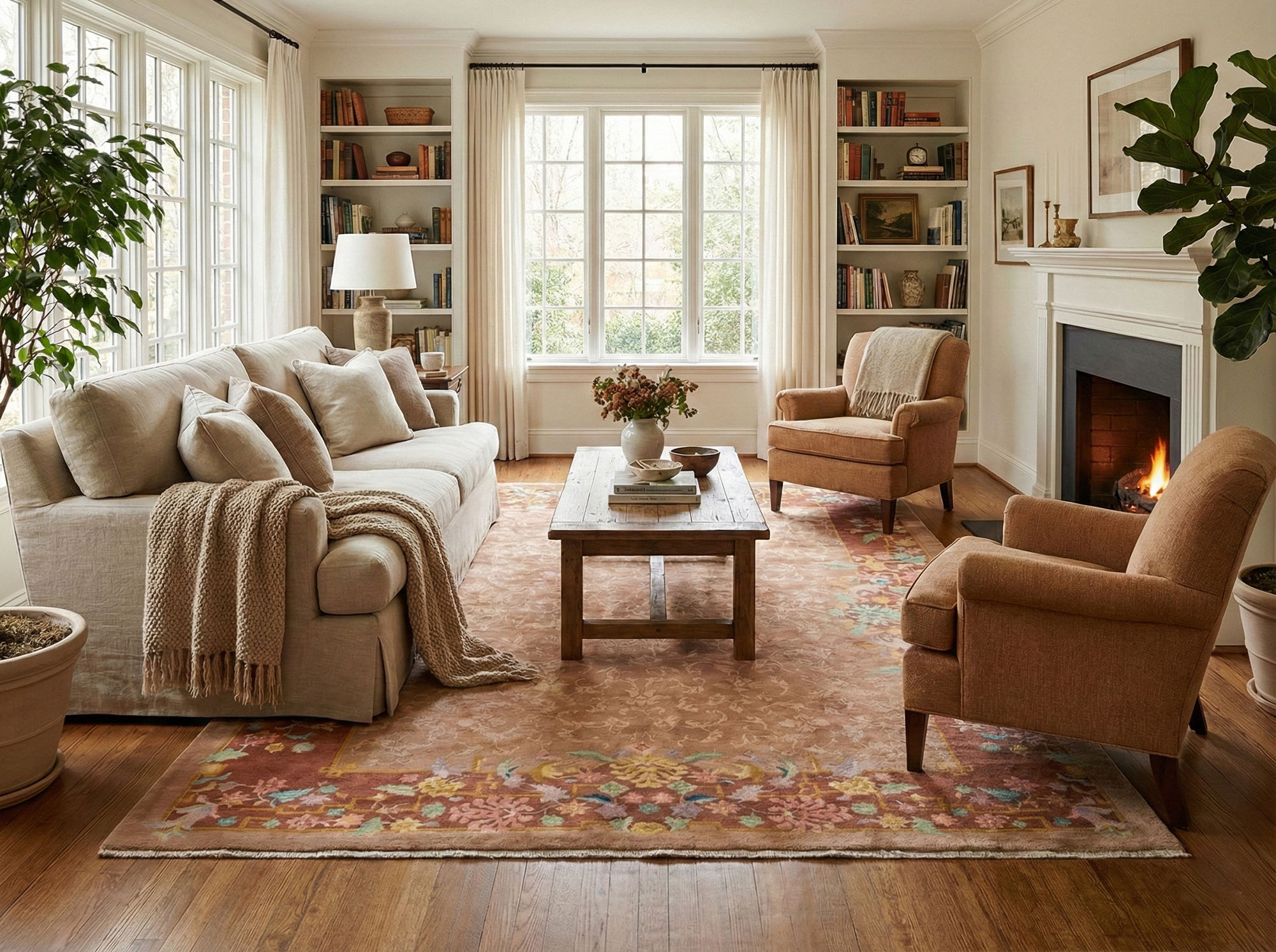 Warm Bedroom Decor Rugs