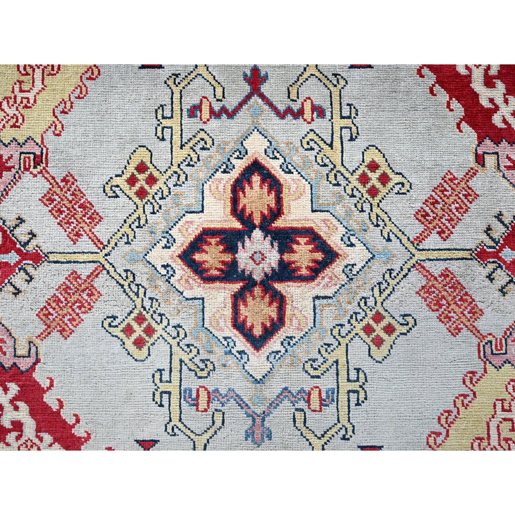 7'10"x9'10" Whisper Green, Afghan Oushak Design, 100% Wool, Hand Knotted, Denser Weave, Vegetable Dyes, Oriental Rug Sh302