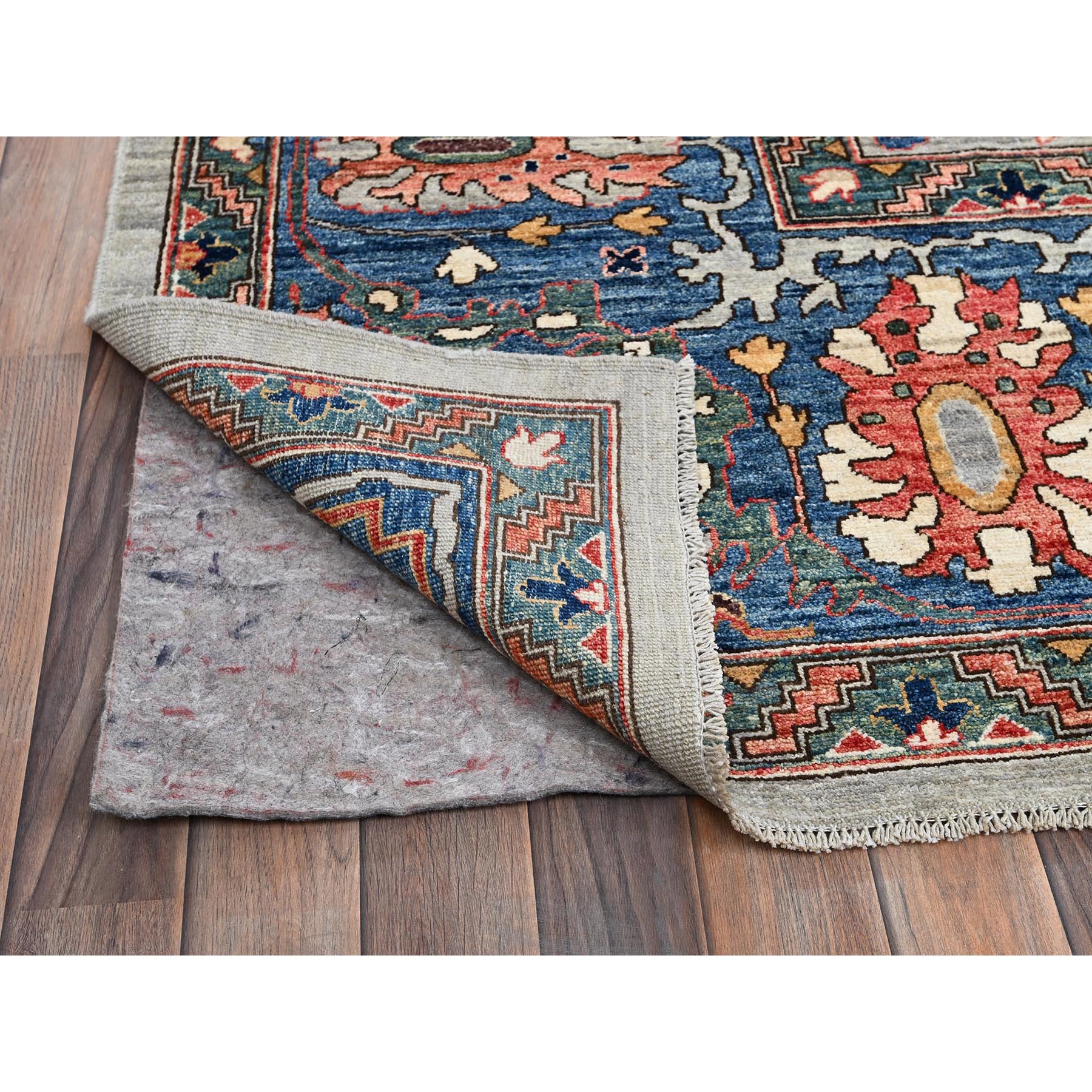 12'x14'10" Cloud Gray, Aryana Grade, Bijar Garus Design, Vegetable Dyes, High Mountain Wool, Hand Knotted, Soft Pile, Densely Woven, Oversized, Oriental Rug Sh1050