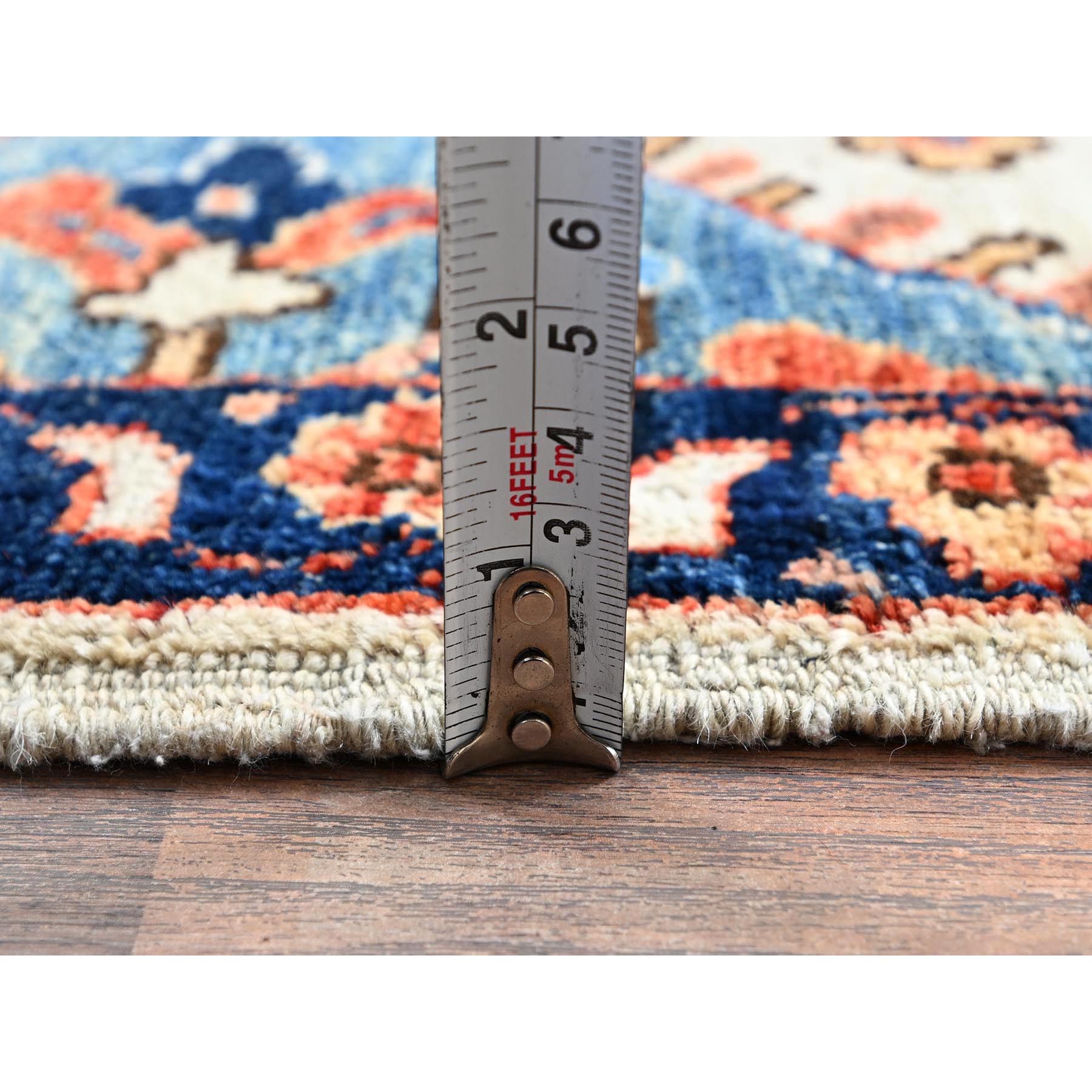 2'7"x4'10" Chiffon White, Northwest Persian with Medallions Design, Aryana Collection, Vegetable Dyes, Soft Pile, High Mountain Wool, Hand Knotted, Densely Woven, Oriental Rug Sh1083