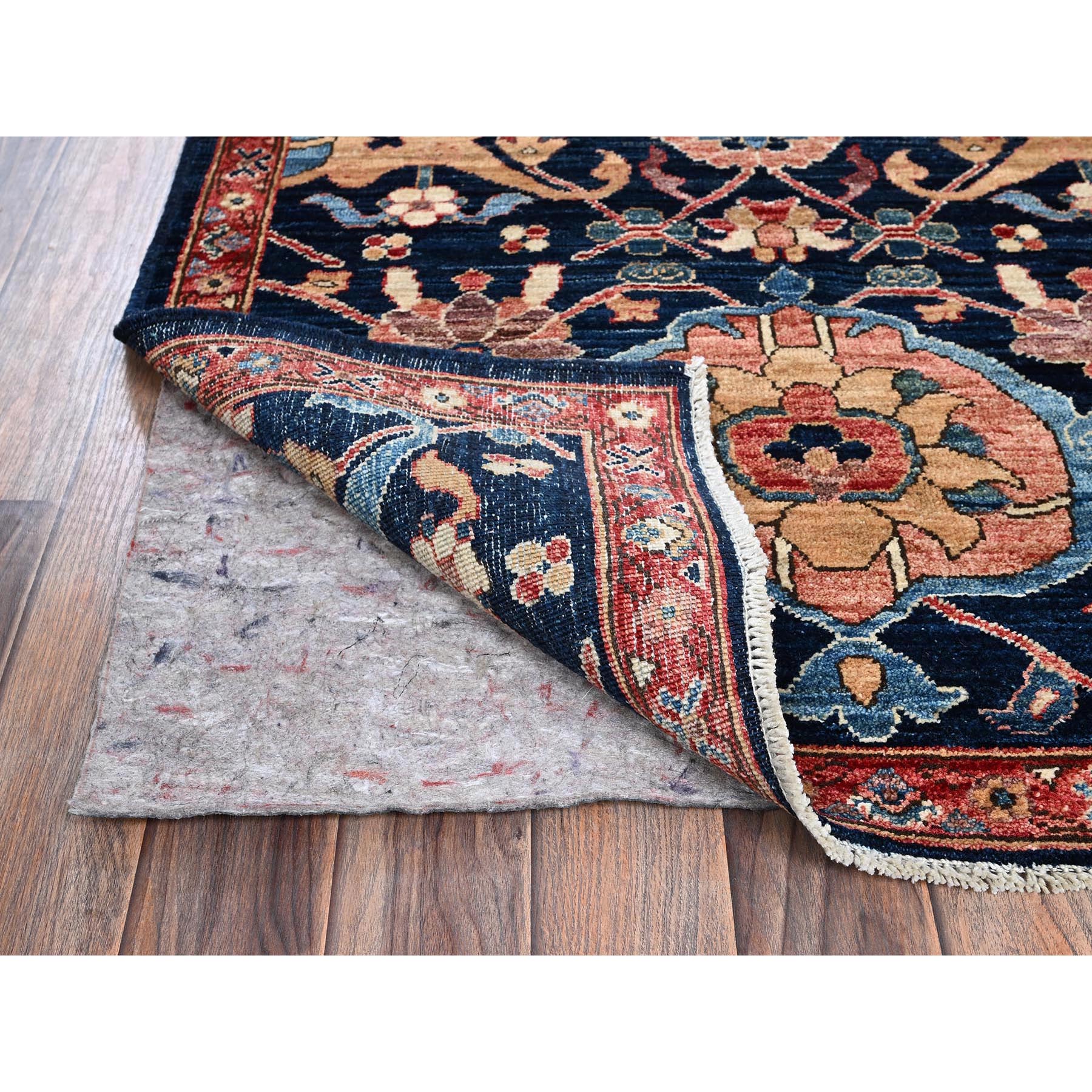 3'x5' Yale Blue, Northwest Persian with All Over Design, Aryana Collection, Vegetable Dyes, Soft Pile, High Mountain Wool, Hand Knotted, Densely Woven, Oriental Rug Sh1086