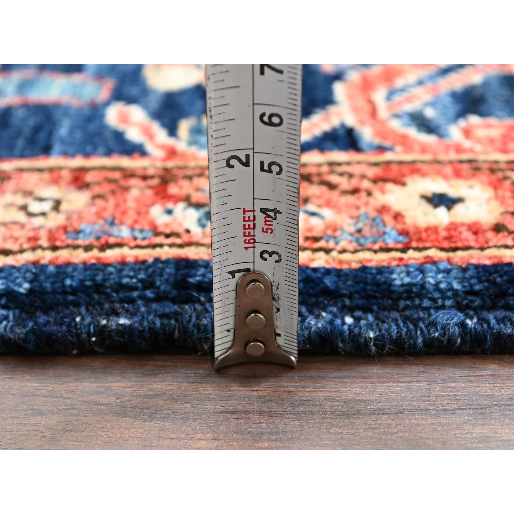 3'x5' Yale Blue, Northwest Persian with All Over Design, Aryana Collection, Vegetable Dyes, Soft Pile, High Mountain Wool, Hand Knotted, Densely Woven, Oriental Rug Sh1086