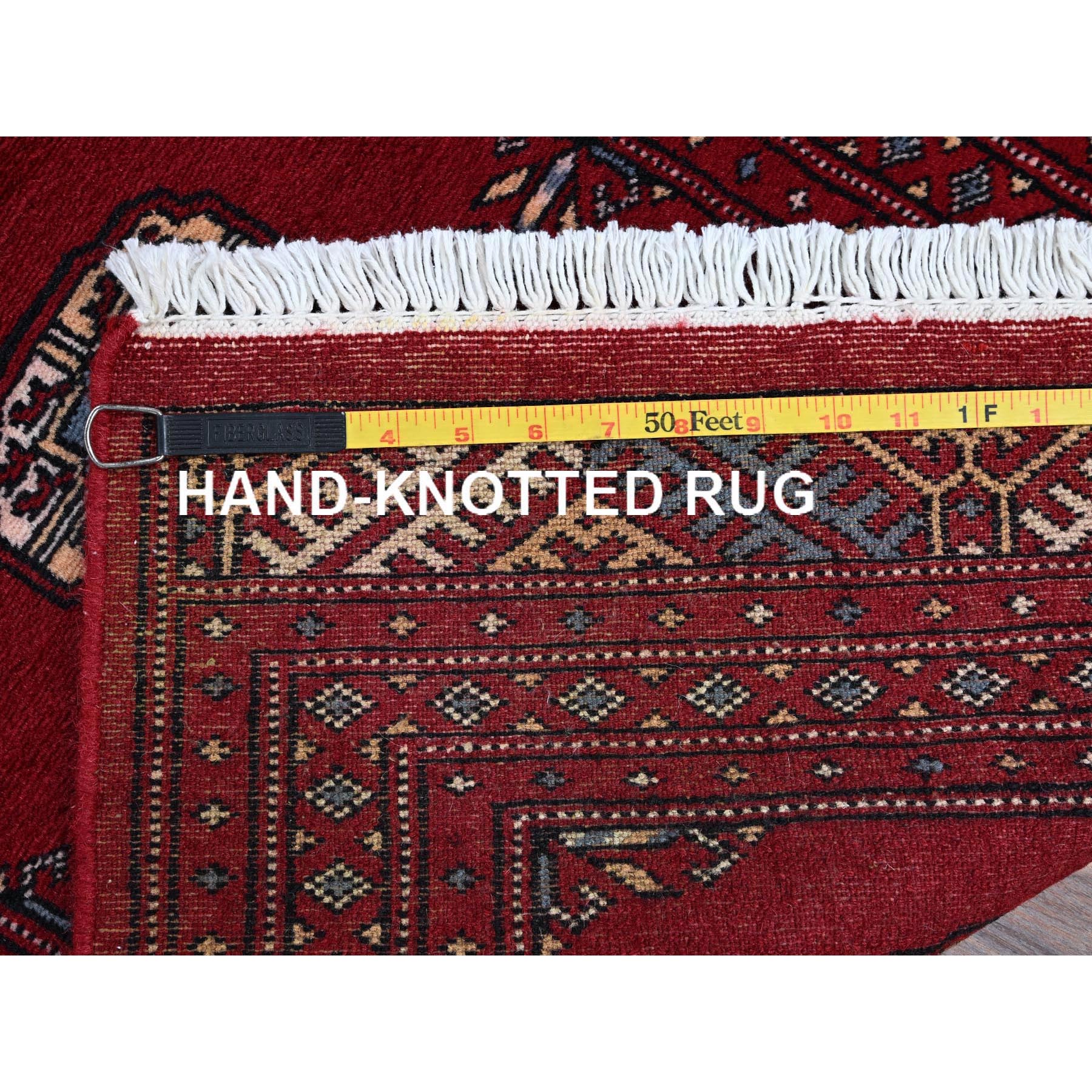 2'x3'2" Berry Red, Princess Bokara with Tribal Medallions, Soft and Velvety Wool, Vegetable Dyes, Hand Knotted, Mat, Sample, Oriental Rug Sh1320