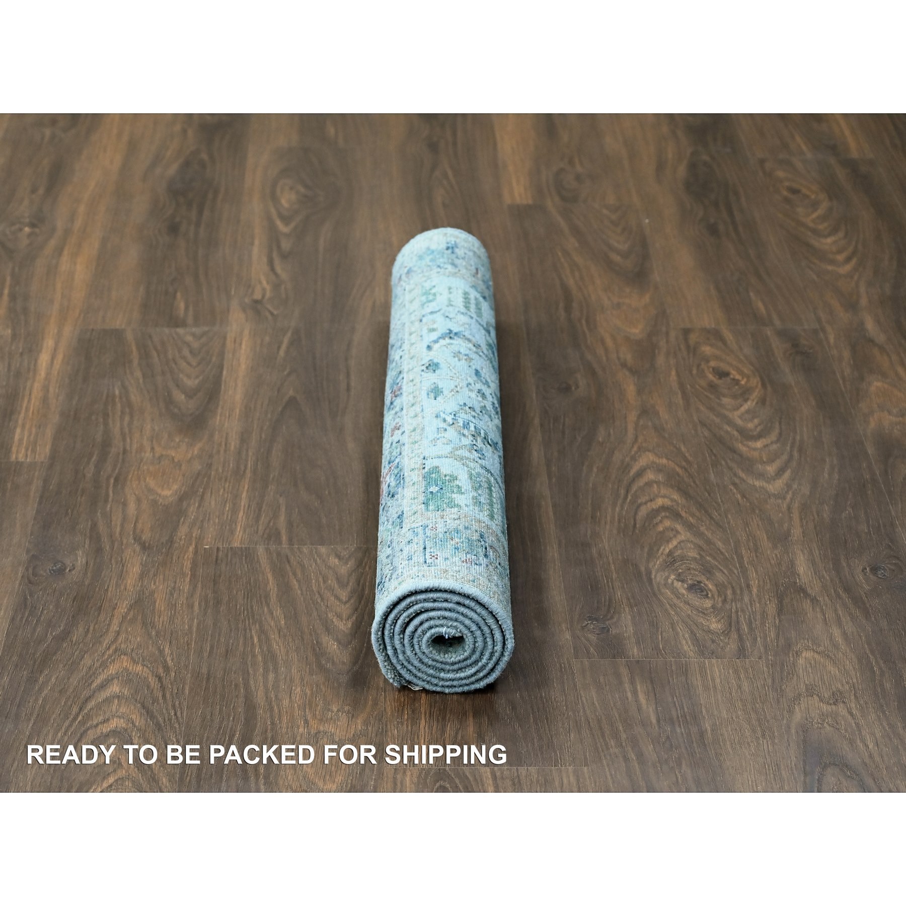 3'x4'10" Bright Gray, Broken and Erased Persian Heriz, All Over Design, Soft Color Palette, Hand Knotted, Organic Wool, Denser Weave, Oriental Rug Sh10034