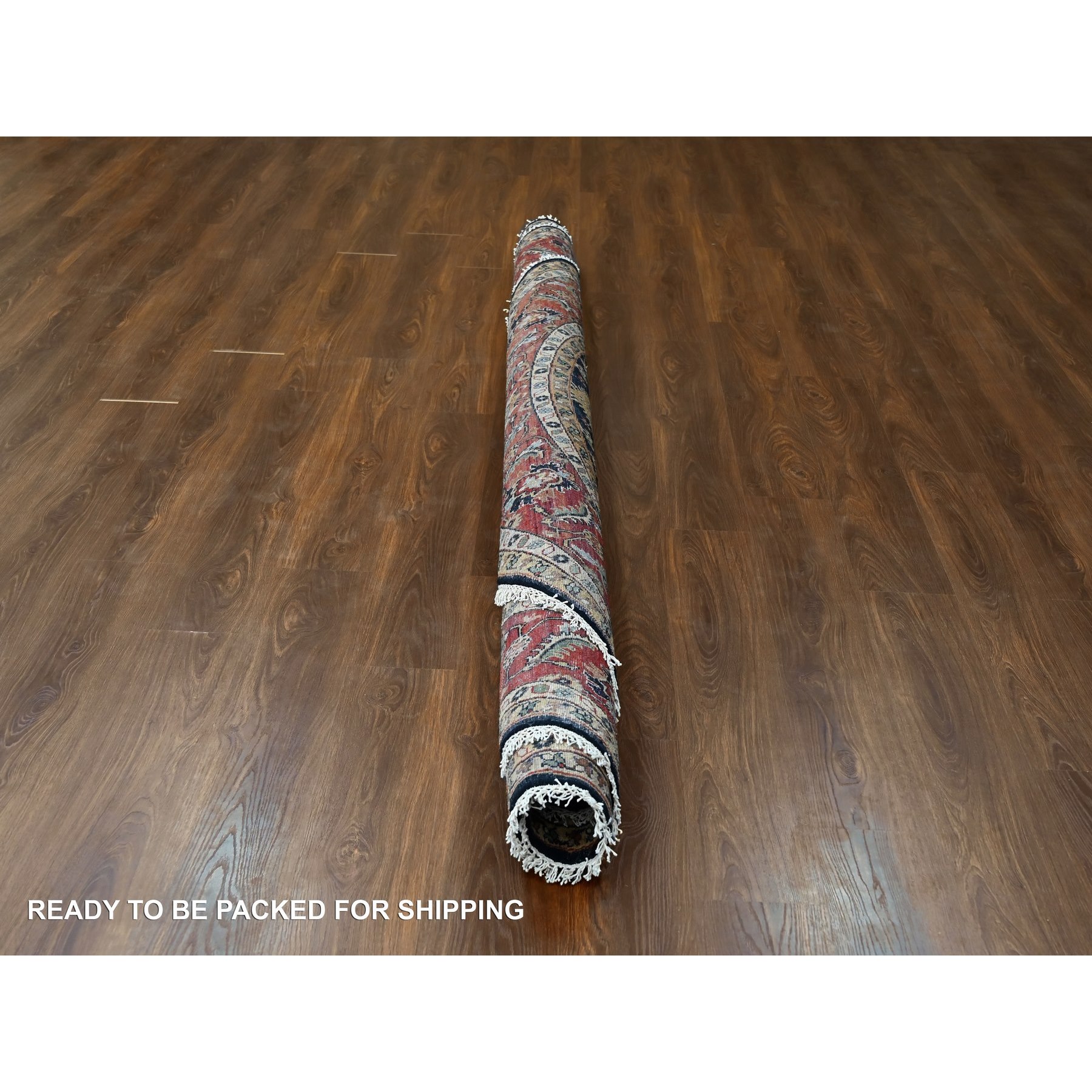 10'x10' Power Black, Hand Knotted, Karajeh Design with All Over Pattern, Vegetable Dyes, Soft Pile, 100% Wool, Round, Oriental Rug Sh10065