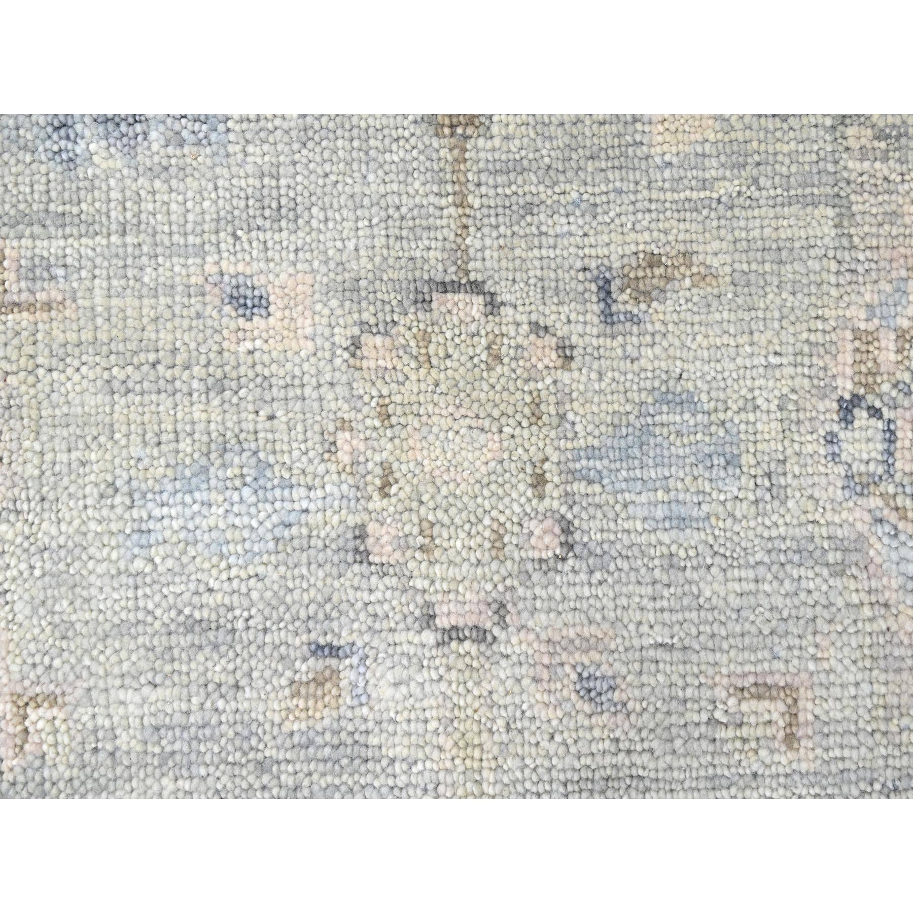 8'9"x12' Oyster Gray, Oushak Design, Supple Collection, Tone On Tone, Hand Knotted, Soft Vibrant Wool Pile, Plush and Lush, Oriental Rug Sh10235
