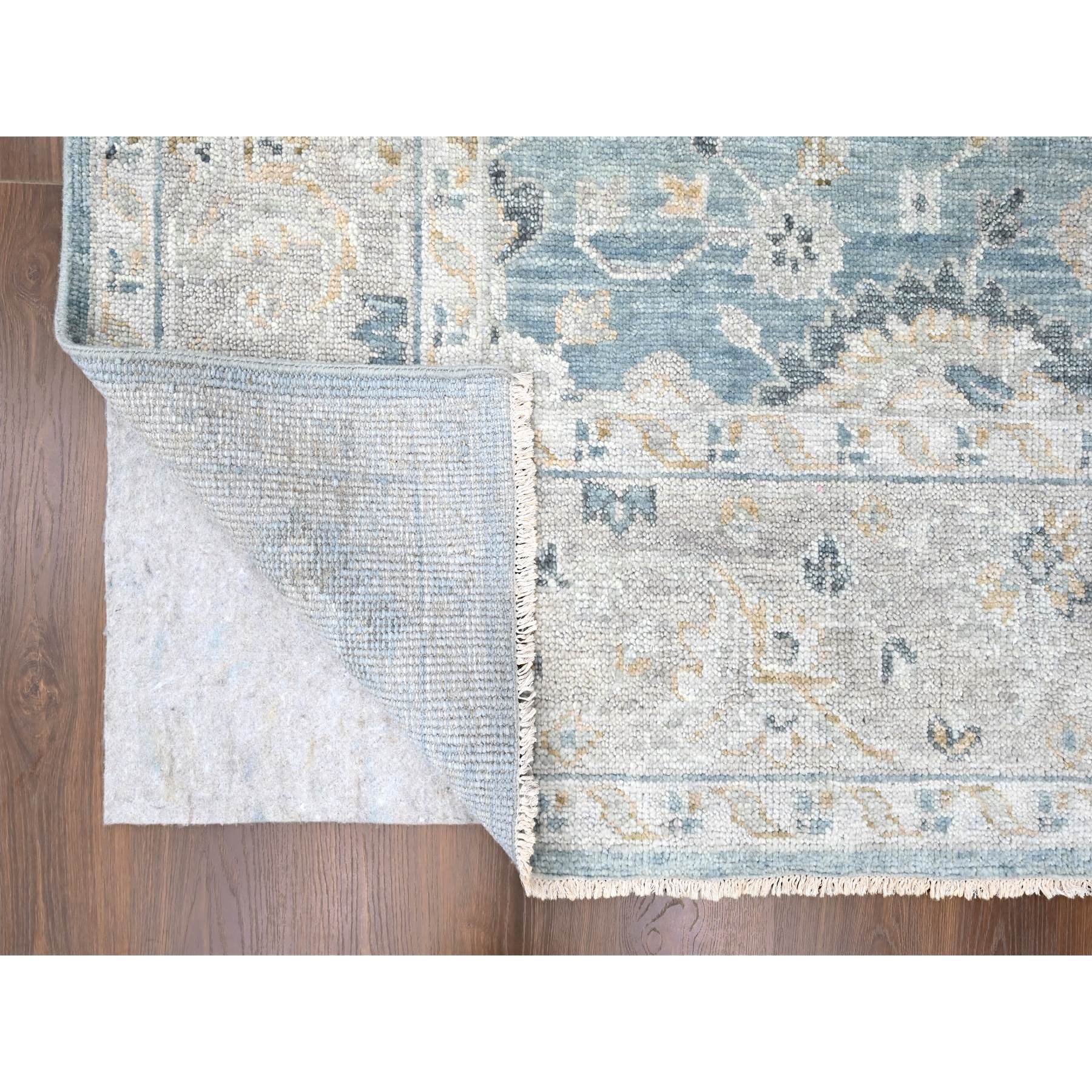 9'x12' Slate Gray, Oushak Design, Supple Collection, Tone On Tone, Hand Knotted, Soft Vibrant Wool, Plush and Lush, Oriental Rug Sh10240