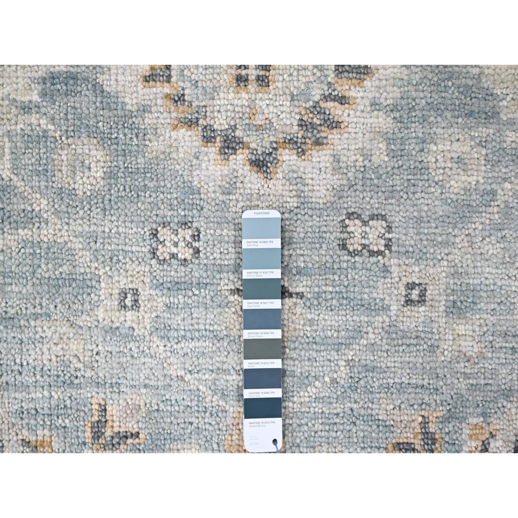 9'x12' Slate Gray, Oushak Design, Supple Collection, Tone On Tone, Hand Knotted, Soft Vibrant Wool, Plush and Lush, Oriental Rug Sh10240