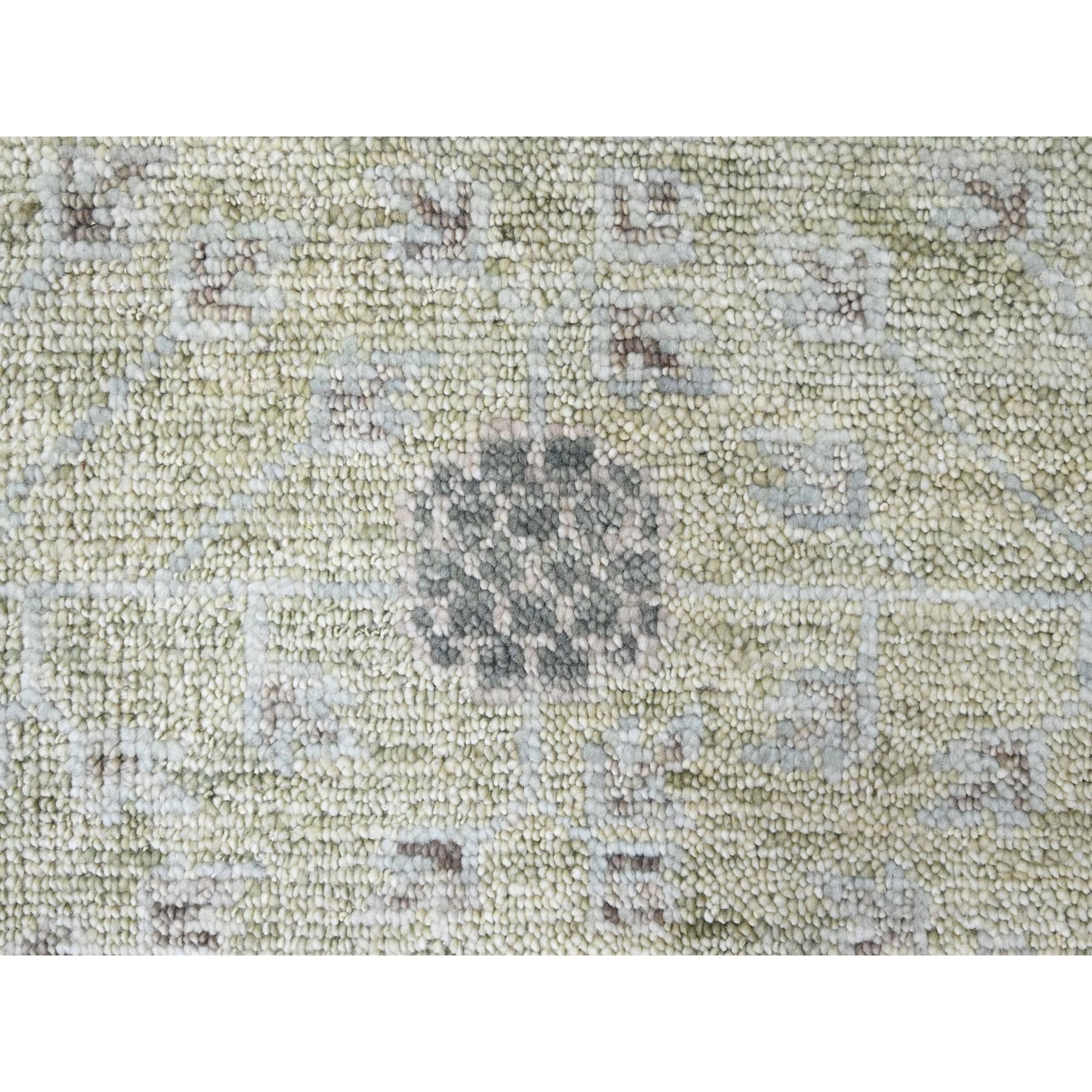9'x12' Swamp Green, Khotan with Pomegranate Design, Supple Collection, Tone On Tone, Hand Knotted, Soft Vibrant Wool, Plush and Lush, Oriental Rug Sh10242