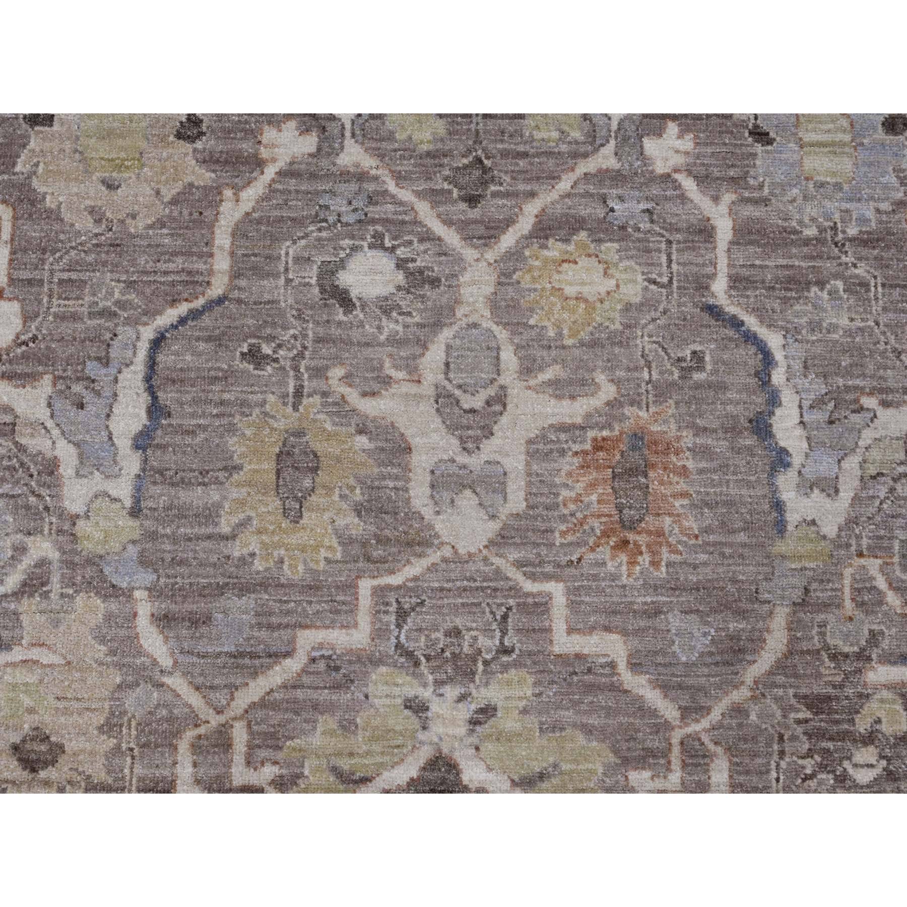 7'10"x9'8" Light Brown with Touches of Gold, Peshawar with Mahal All Over Design, Soft Wool, Vegetable Dyes, Hand Knotted, Densely Woven, Oriental Rug Sh20088