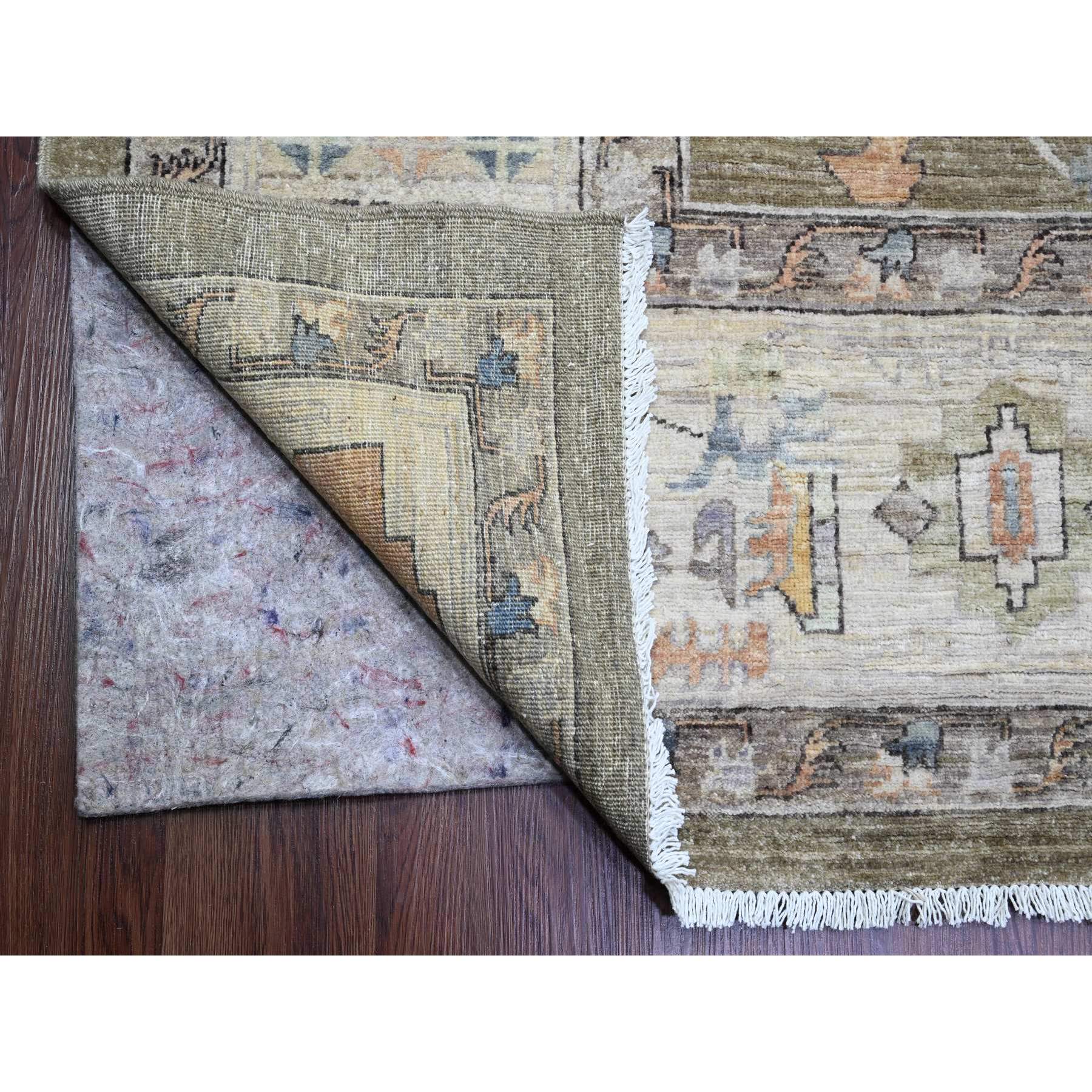 10'x13'8" Cedar Brown, Serapi Heriz Revival, Vegetable Dyes, High Mountain Ghazni Wool, Soft Pile, Hand Knotted, Denser Weave, Oriental Rug Sh20154