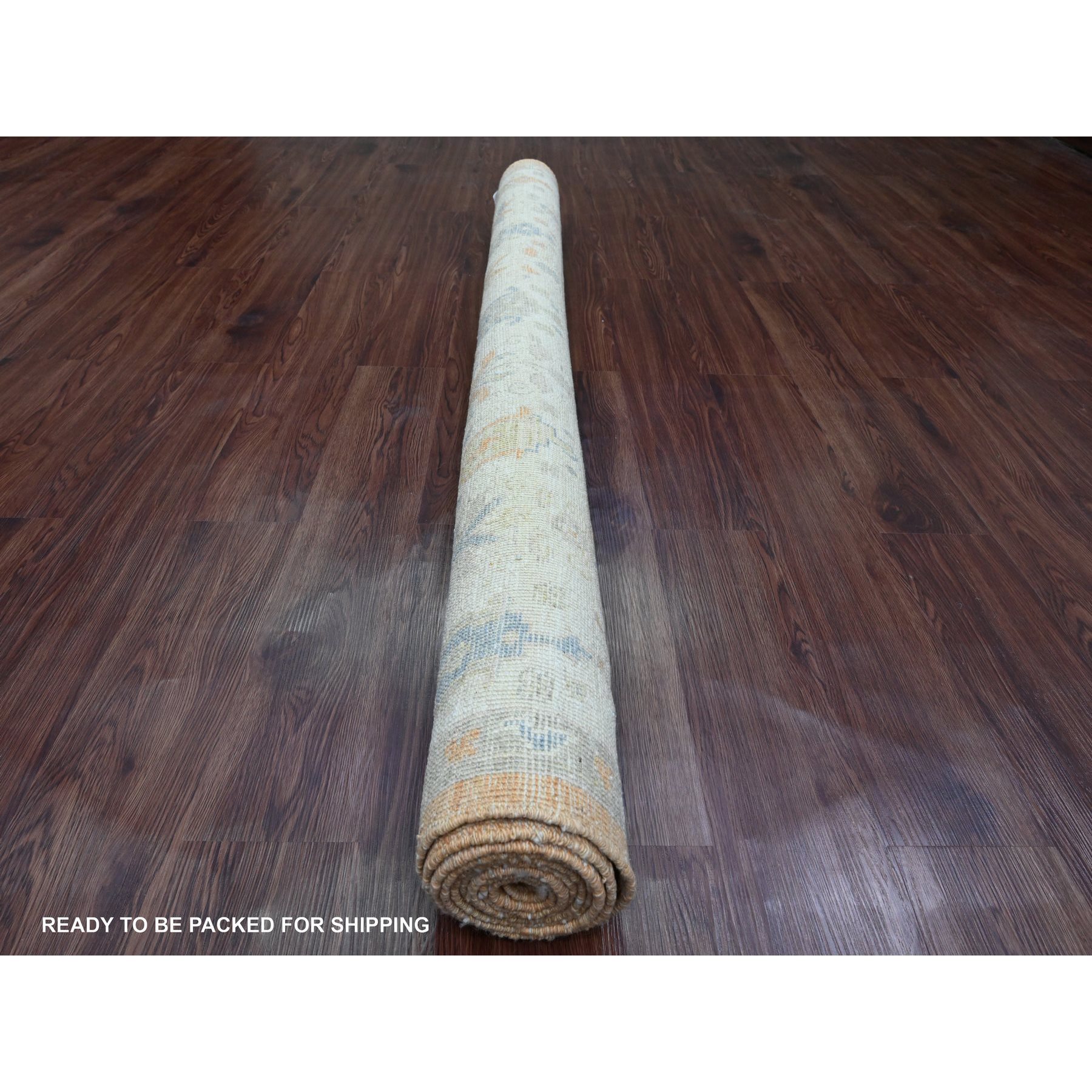 6'x8'7" Copper Brown, Afghan Angora Oushak with Cypress and Willow Tree Design, Hand Knotted, Vegetable Dyes, 100% Wool, Oriental Rug Sh20200