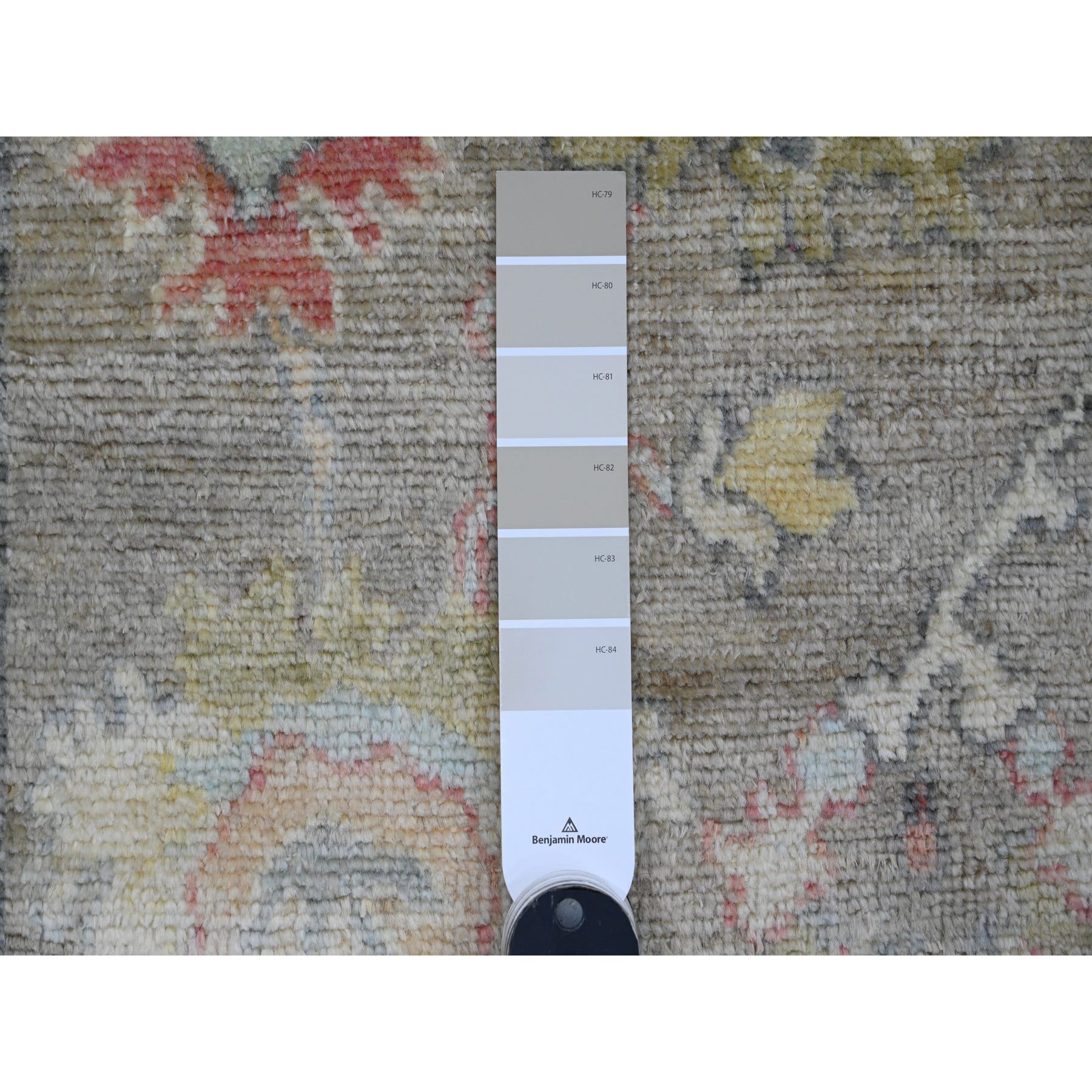 2'x3'2" Cedar Brown, Afghan Angora Oushak with Leaf Design, Hand Knotted, Vegetable Dyes, 100% Wool, Mat, Oriental Rug Sh20321