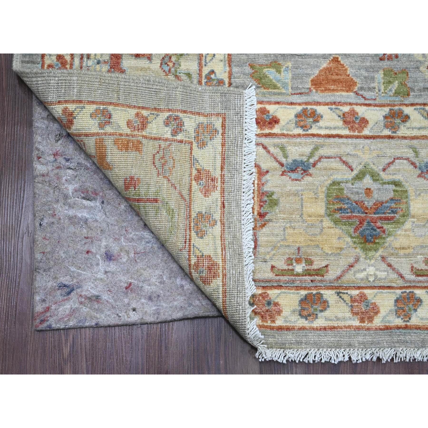 8'x9'8" Cloud Gray, Ziegler Mahal Revival with All Over Pattern, Hand Knotted, High Mountain Wool, Vegetable Dyes, Oriental Rug Sh20348