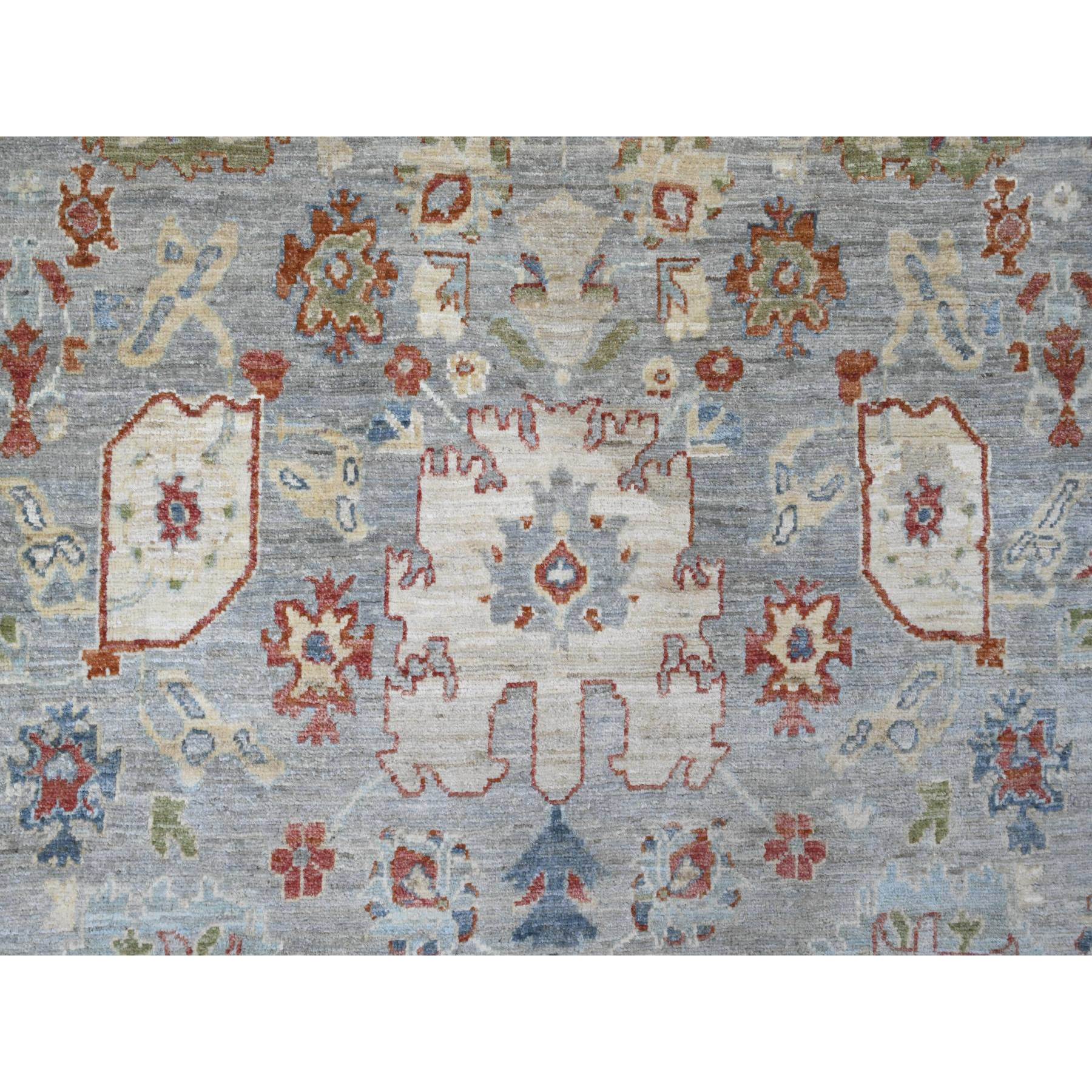 8'x9'8" Cloud Gray, Ziegler Mahal Revival with All Over Pattern, Hand Knotted, High Mountain Wool, Vegetable Dyes, Oriental Rug Sh20348