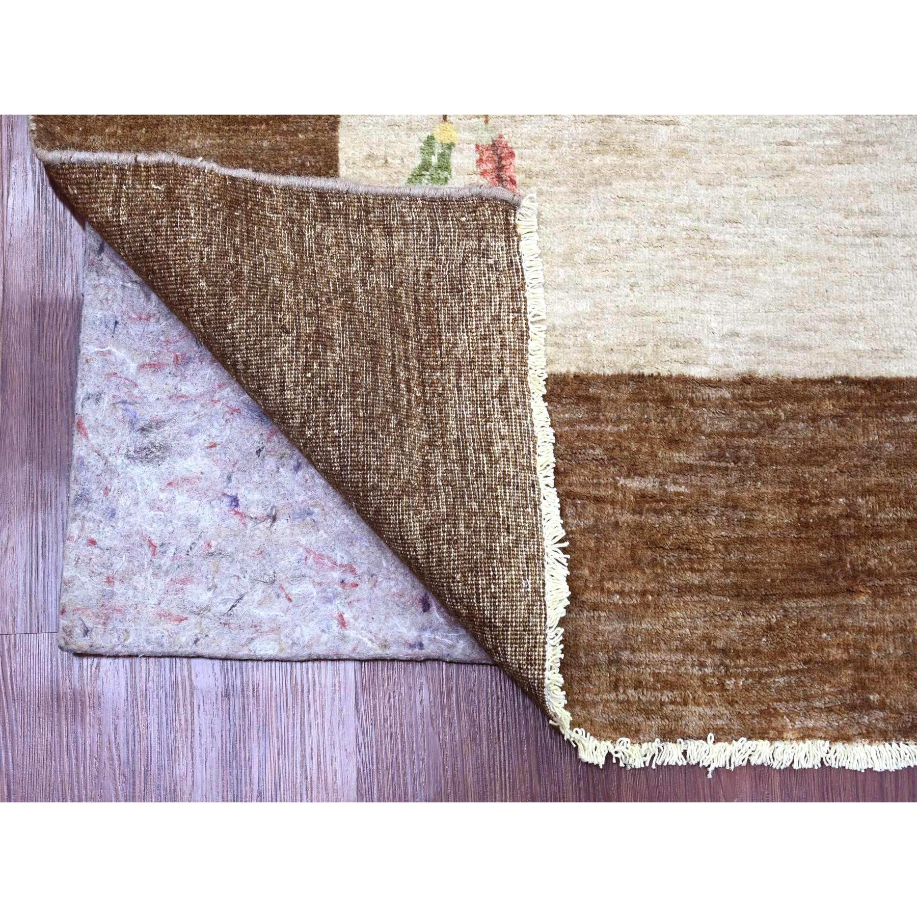 7'10"x10'1" Alabaster White, Chinese Art Deco Inspired Peshawar, Hand Knotted, Vegetable Dyes, 100% Wool, Oriental Rug Sh20395