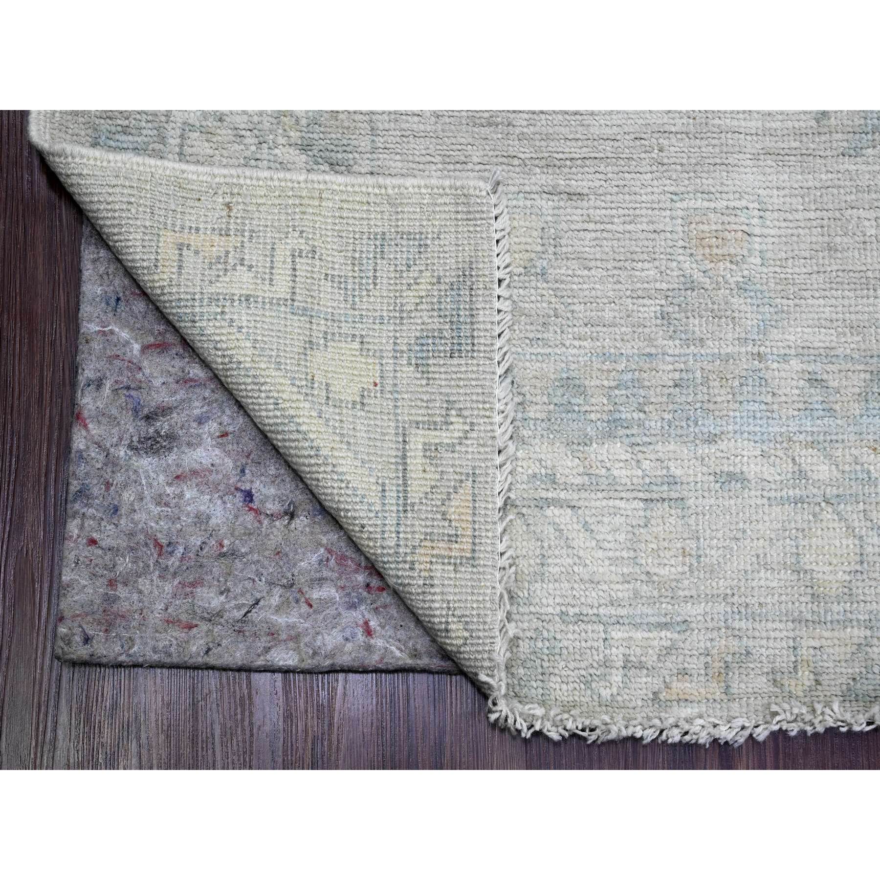 8'x9'8" Cloud Gray, Anatolian Village Inspired Design with Washed Out Colors, Hand Knotted, High Mountain Wool, Oriental Rug Sh20539