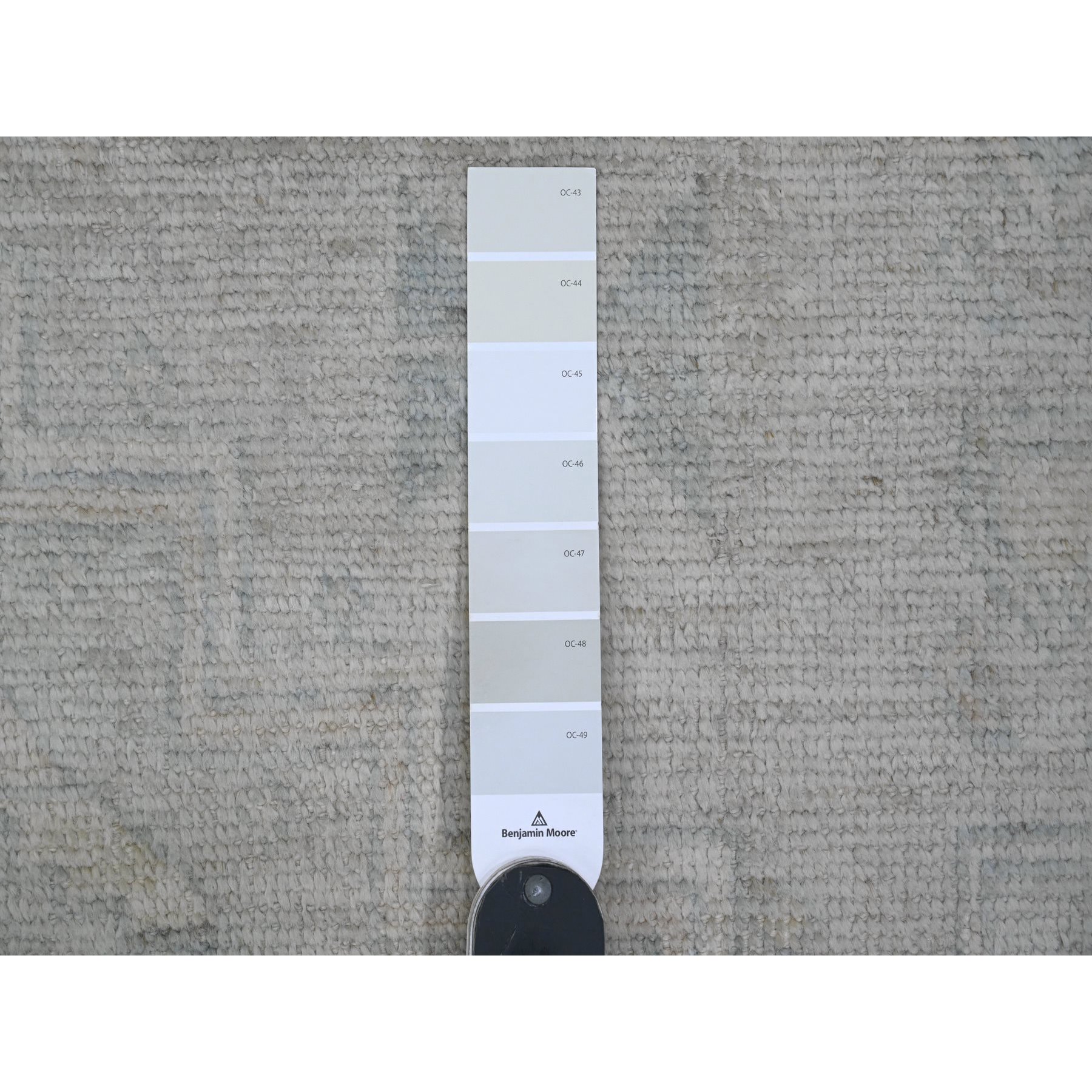 8'x9'8" Cloud Gray, Anatolian Village Inspired Design with Washed Out Colors, Hand Knotted, High Mountain Wool, Oriental Rug Sh20539