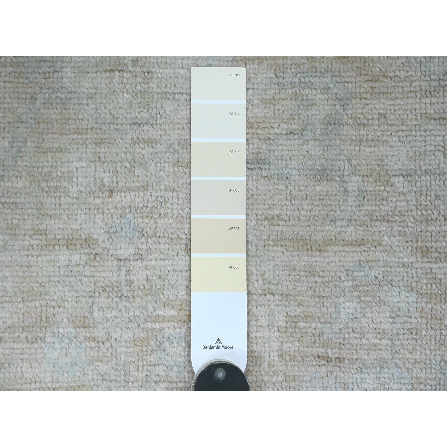 4'x5'9" Dark Vanilla Brown, 100% Wool, Afghan Angora Oushak with All Over Pattern, Hand Knotted, Veggie Dyes, Oriental Rug Sh20768