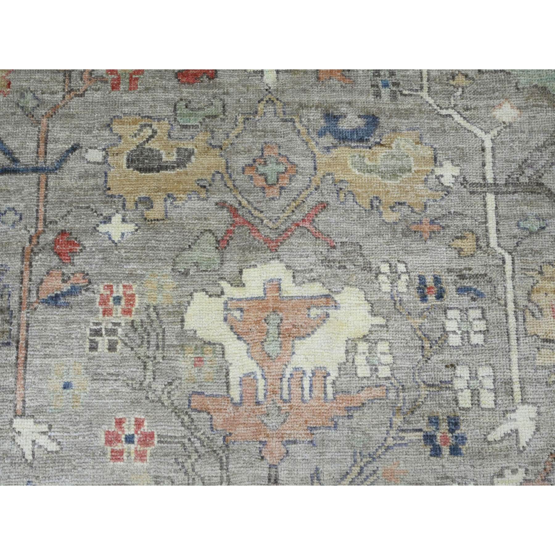 8'6"x11'2" Khaki Brown, 100% Wool, Afghan Angora Oushak with All Over Pattern, Hand Knotted, Vegetable Dyes, Oriental Rug Sh20842
