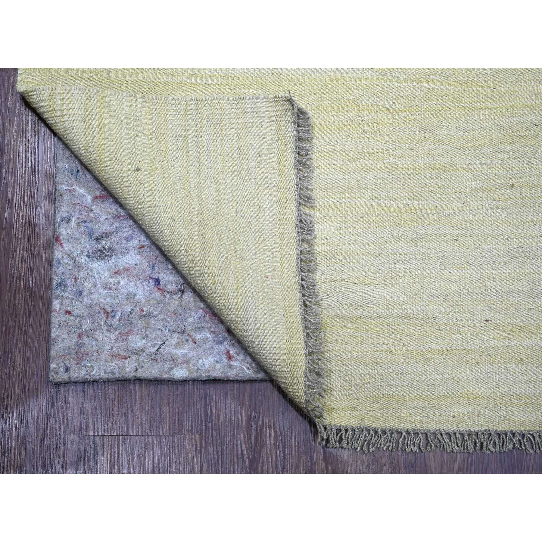 8'9"x12'4" Beige, Flat Weave, Solid Design, Hand Woven, Afghan Kilim, Hand Spun Wool, Vegetable Dyes, Oriental Rug Sh20947