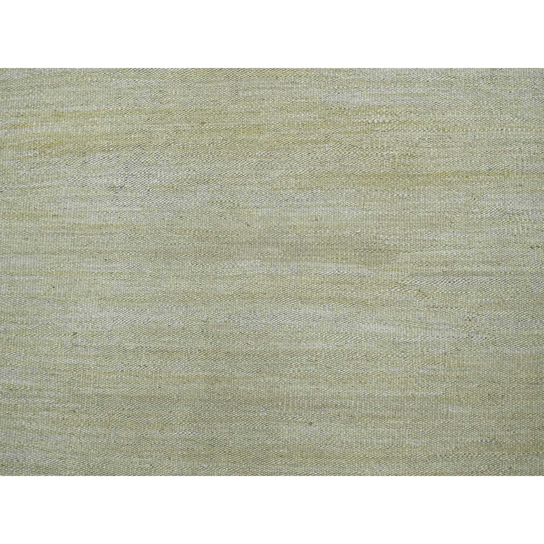 8'9"x12'4" Beige, Flat Weave, Solid Design, Hand Woven, Afghan Kilim, Hand Spun Wool, Vegetable Dyes, Oriental Rug Sh20947