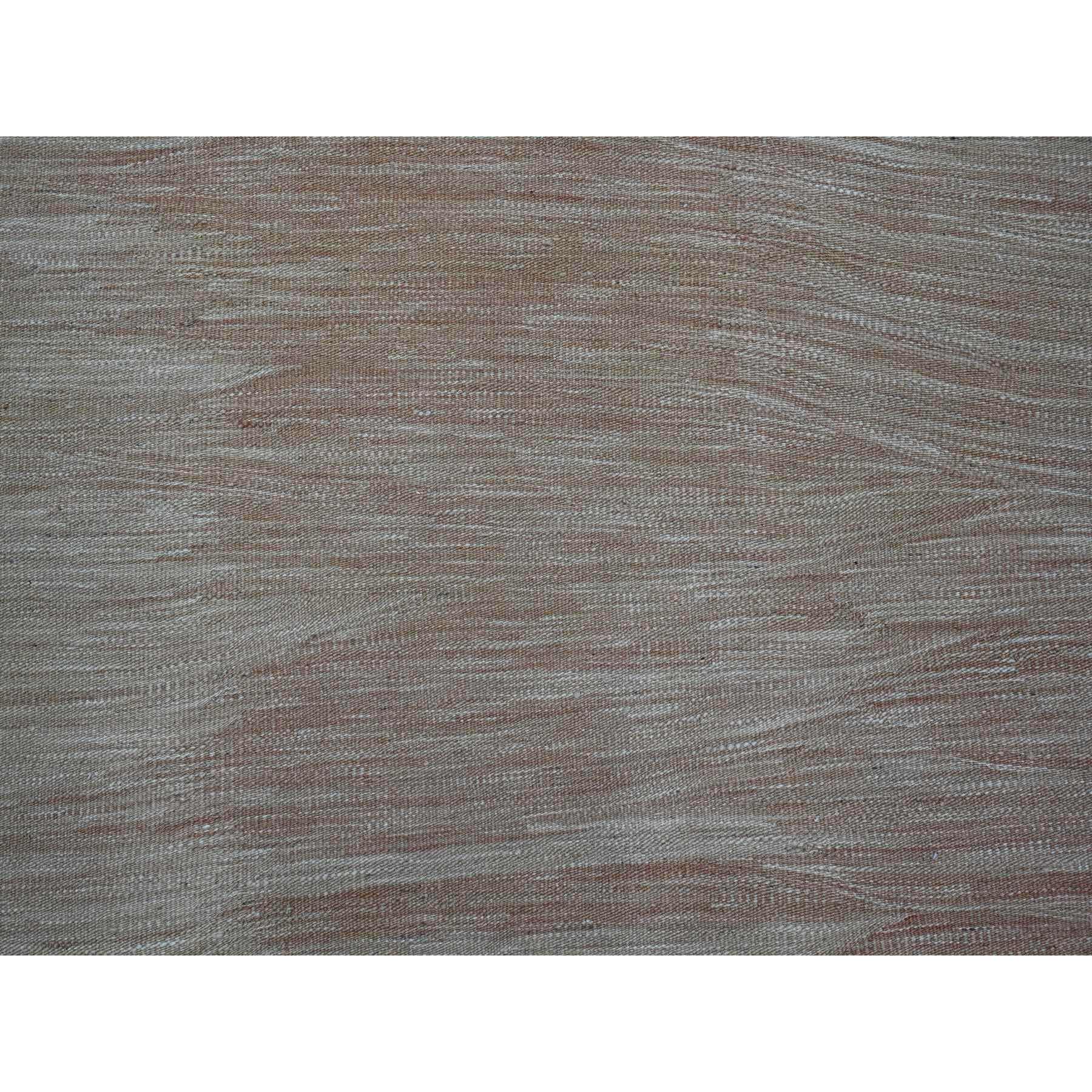 9'1"x12'2" Tumbleweed Brown, Flat Weave, Solid Design, Hand Woven, Afghan Kilim, Hand Spun Wool, Vegetable Dyes, Oriental Rug Sh20952
