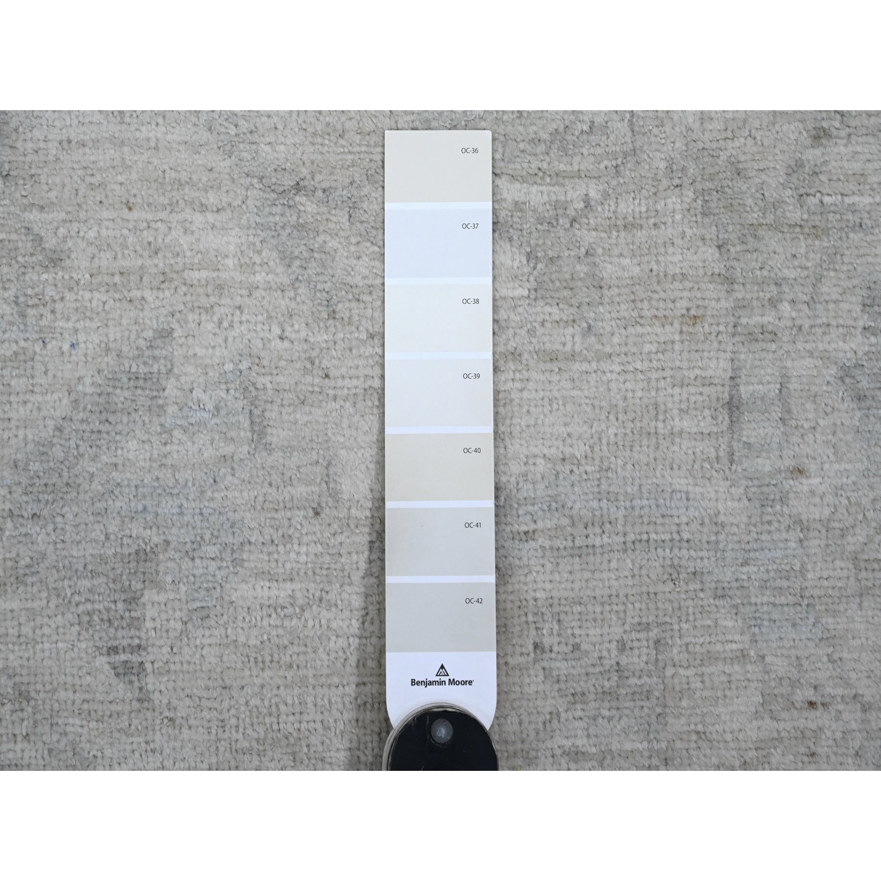 9'8"x13'5" Vista White, Washed Out Peshawar with All Over Pattern, Vegetable Dyes, 100% Wool, Hand Knotted, Oriental Rug Sh20989
