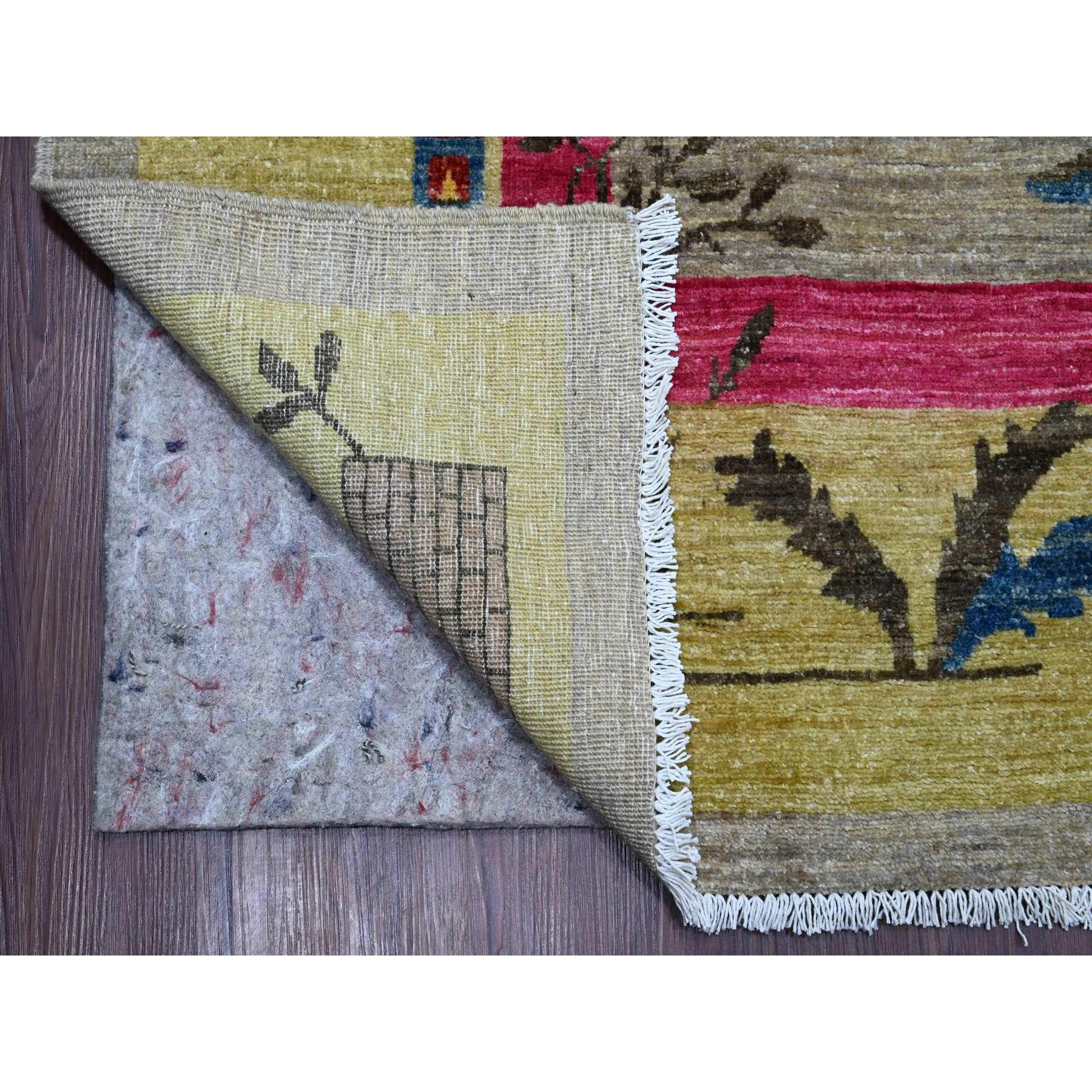 9'3"x12' Pastel Gray, Chinese Art Deco Inspired Peshawar, Hand Knotted, Pure Wool, Veggie Dyes, Oriental Rug Sh20999