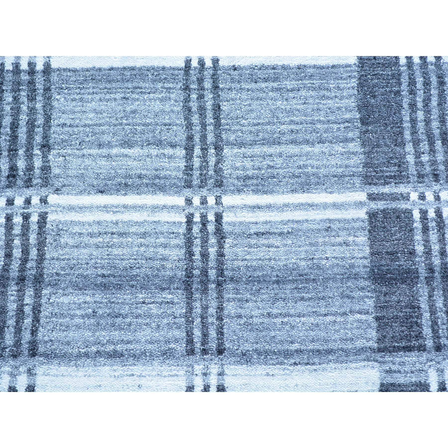 2- x 3- Geometric Design Handmade Modern 100 Percent Wool Oriental Rug 