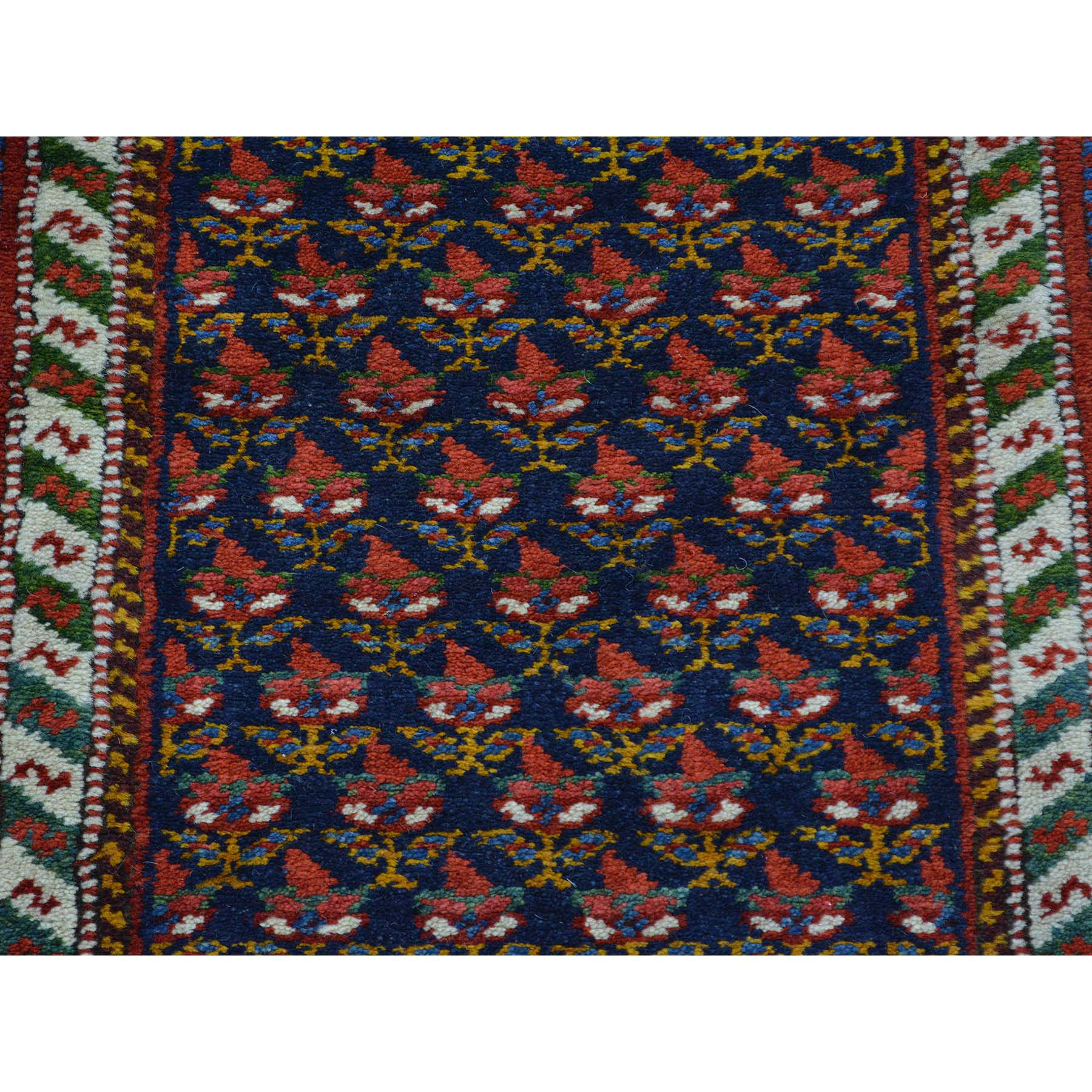 3-2 x13-10  Antique Persian Northwest Boteh Design Runner Handmade Rug 