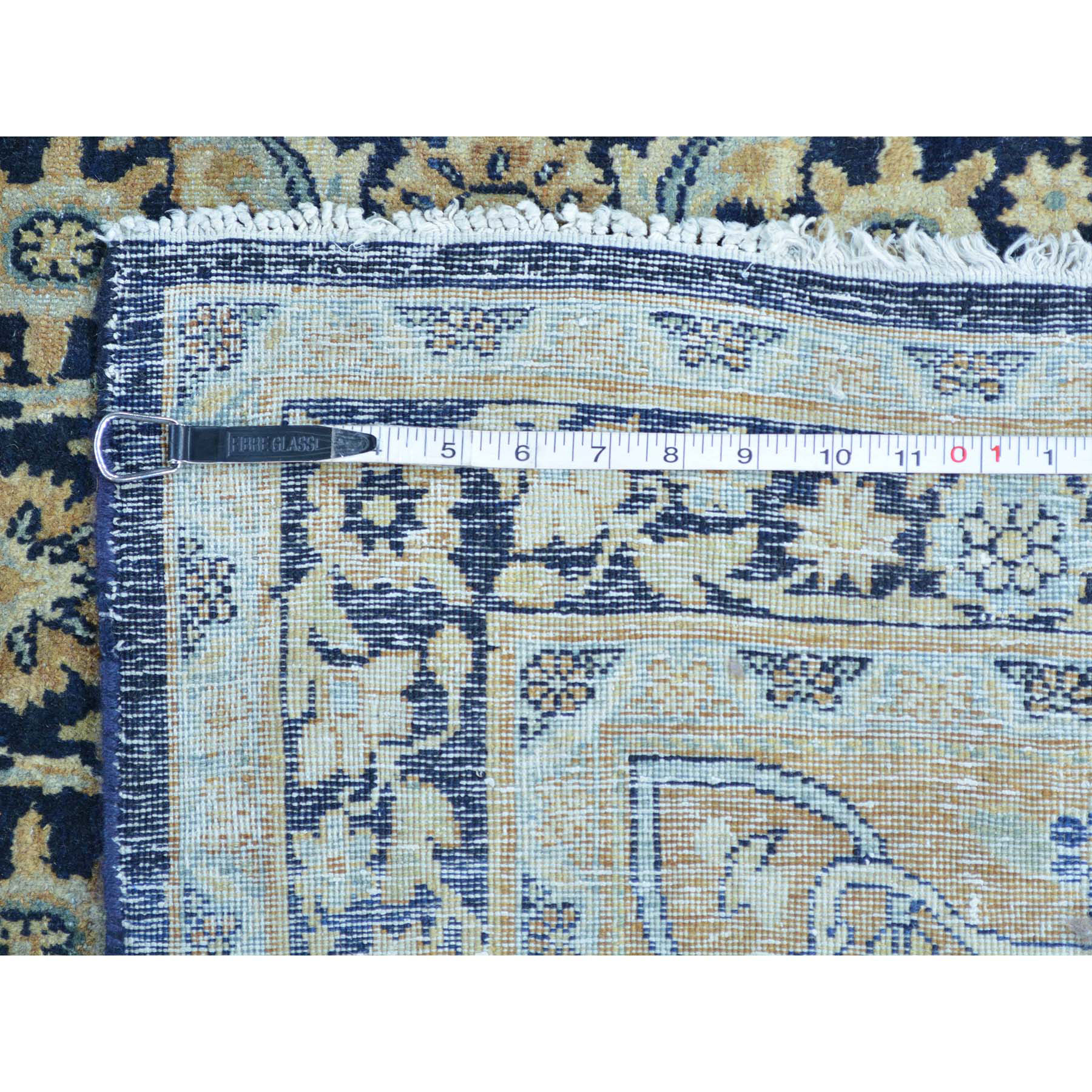 10-10 x17- Gallery Size Antique Persian Kerman Herati Design Rug 