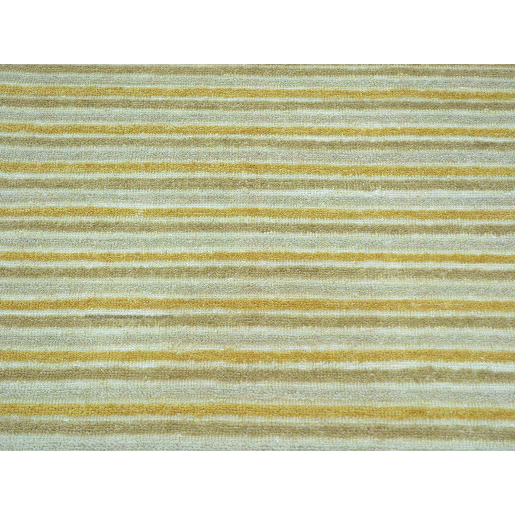 2-7 x8-6  Pure Wool Runner Striped Modern Gabbeh Handmade Oriental Rug 