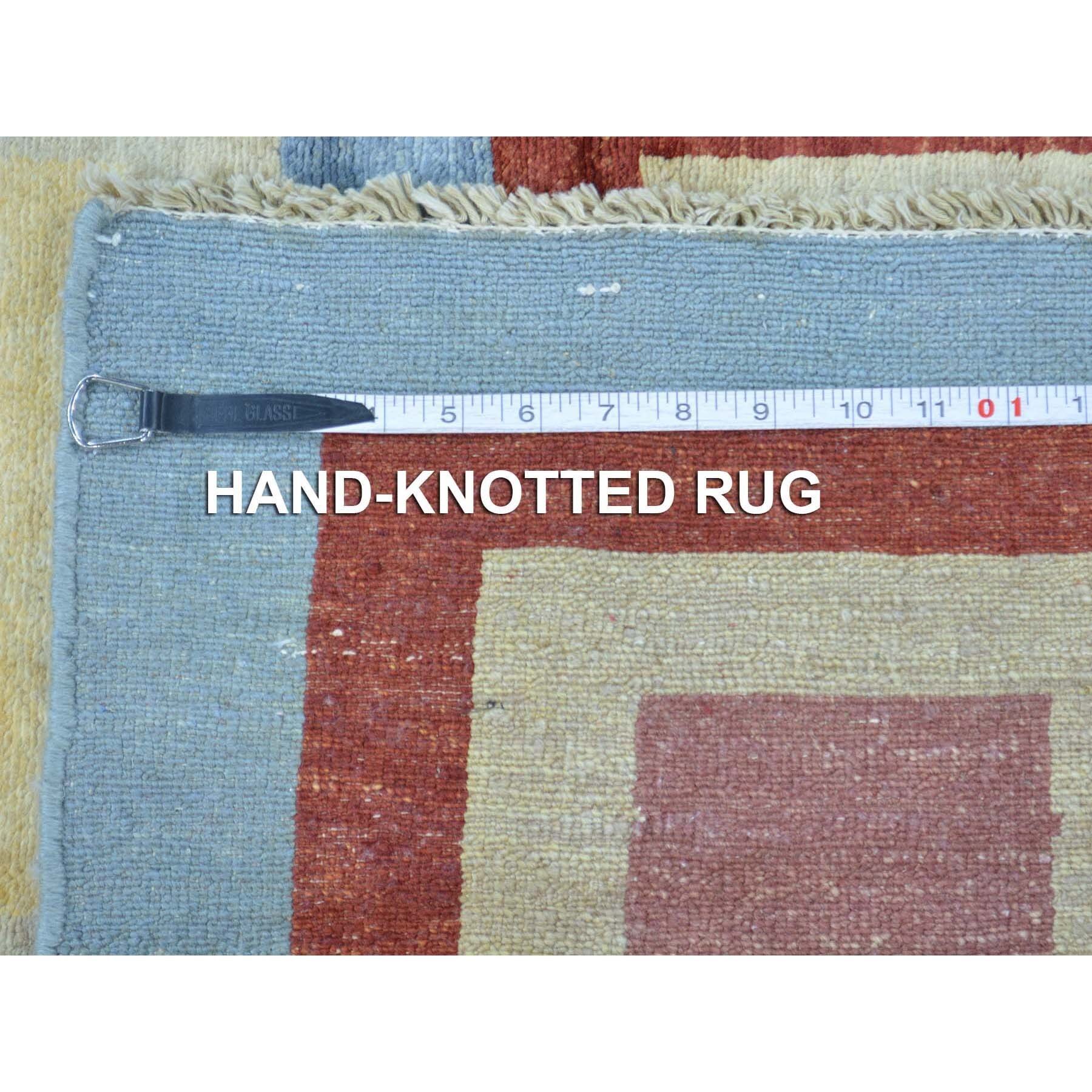 3-2 x4-6  Peshawar Gabbeh Silky Wool Hand Knotted Oriental Rug 