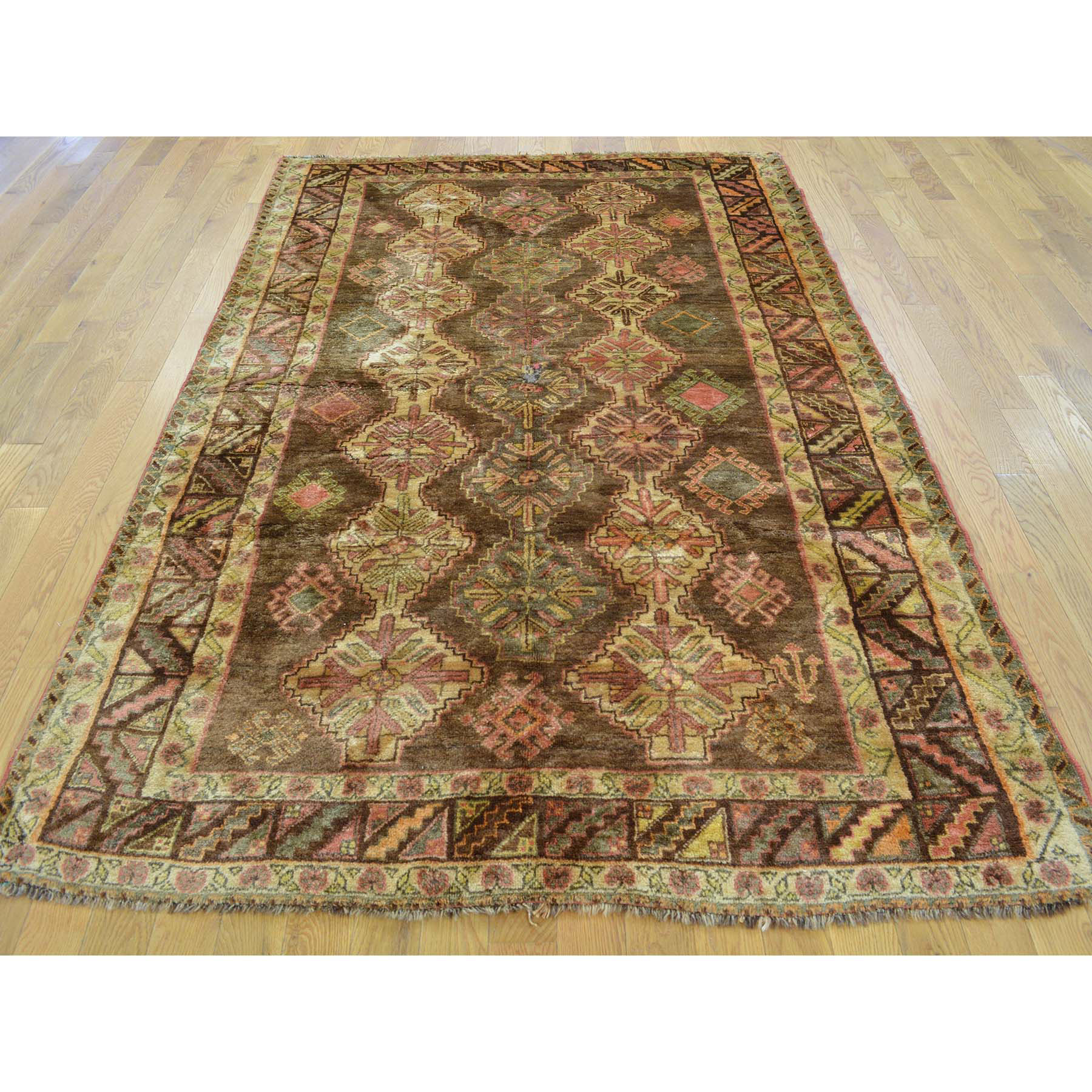 5-x7-9  Semi Antique Persian Shiraz Exc Cond Hand Knotted Rug 