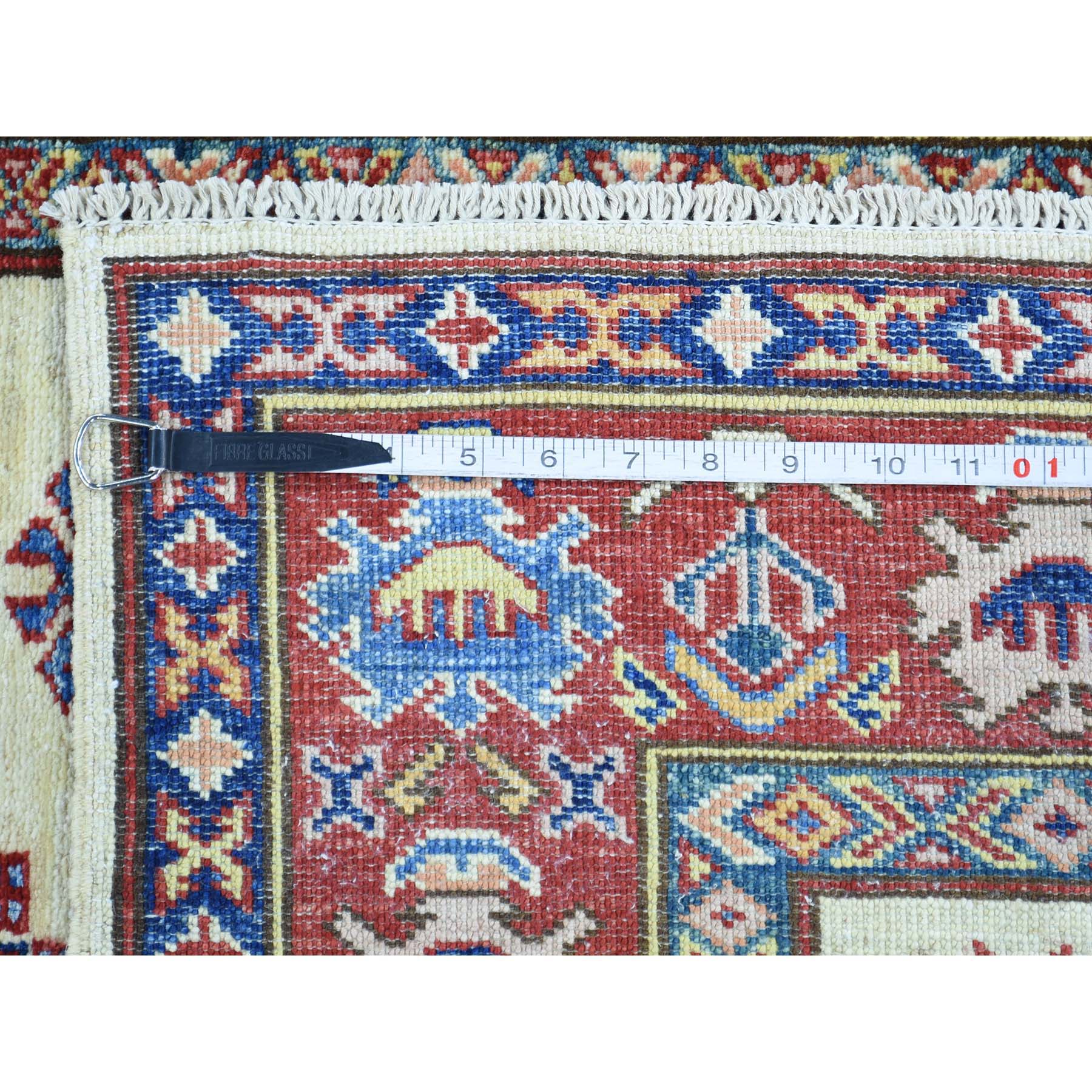 3-3 x5- Hand-Knotted Pure Wool Super Kazak Tribal Design Oriental Rug 