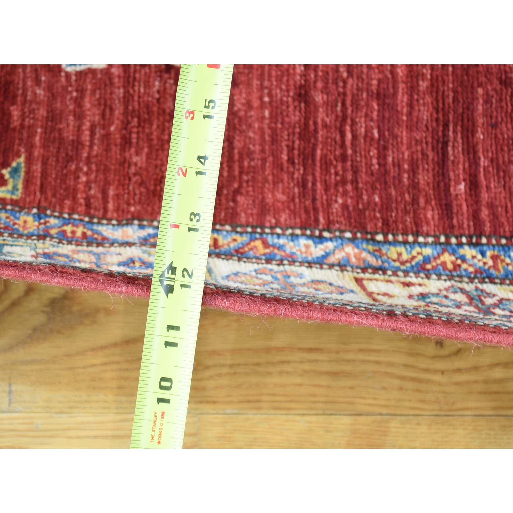 2-8 x19-1  Hand-Knotted Super Kazak XL Runner Tribal Design Oriental Rug 
