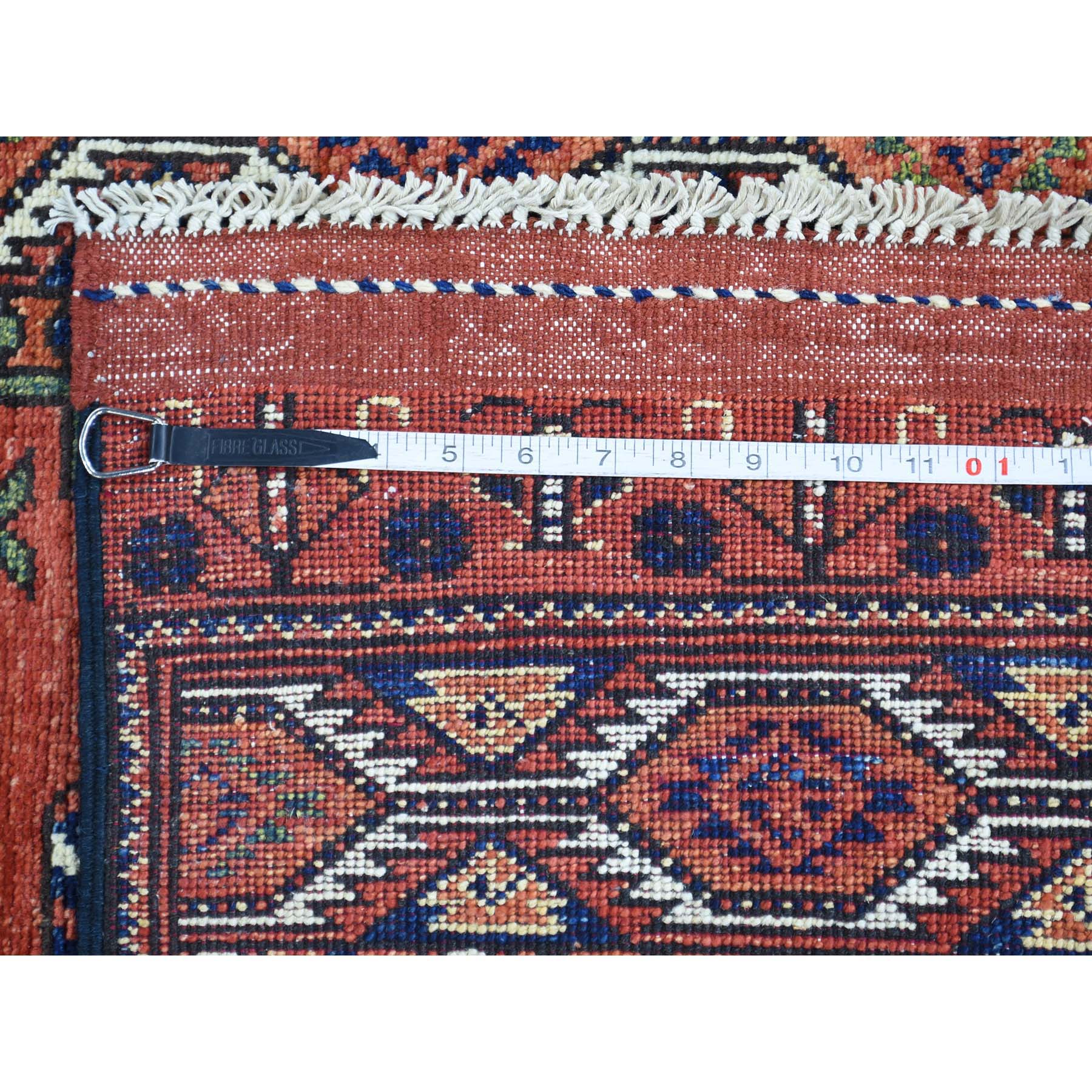 2-10 x10-4  Hand-Knotted Afghan Ersari Runner Pure Wool Oriental Rug 