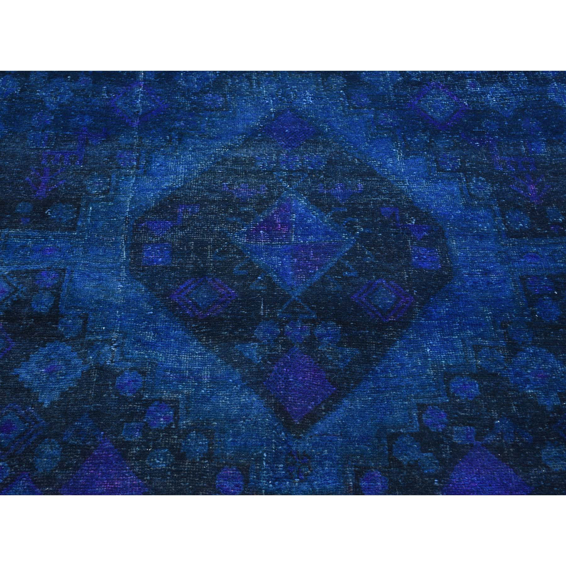4-x10-6  Handmade Overdyed Persian Malayer Vintage Wide Runner Carpet 