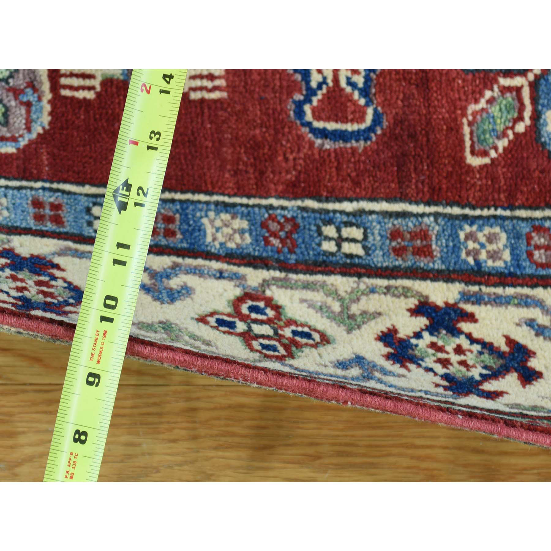 4-1 x5-9  Pure Wool Hand-Knotted Tribal Design Kazak Oriental Rug 