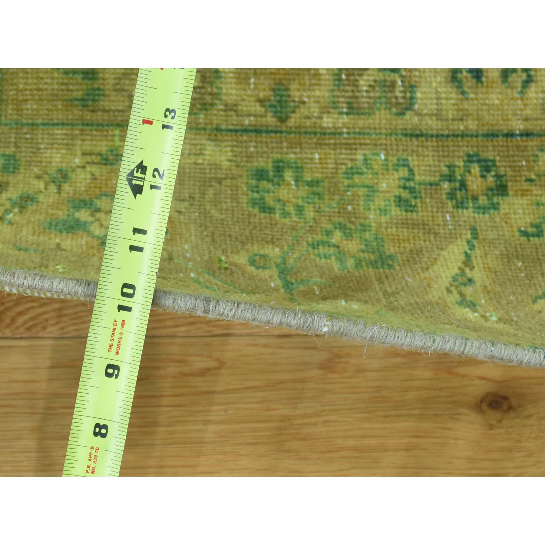 8-4 x12-10  Handmade Overdyed Persian Esfahan Vintage Oriental Rug 