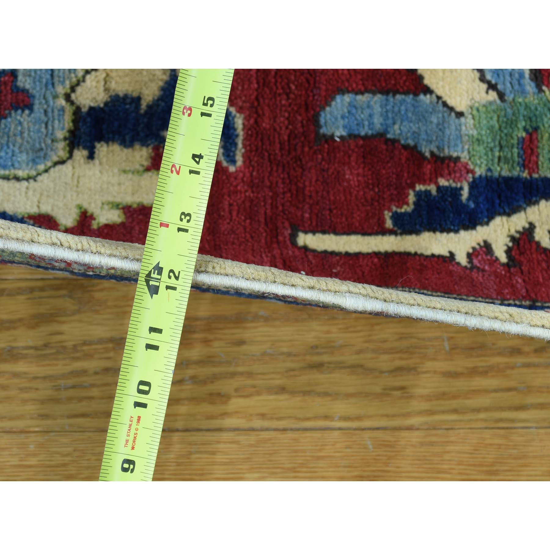 9-10 x14- Hand-Knotted Kazak Pure Wool Geometric Design Oriental Rug 