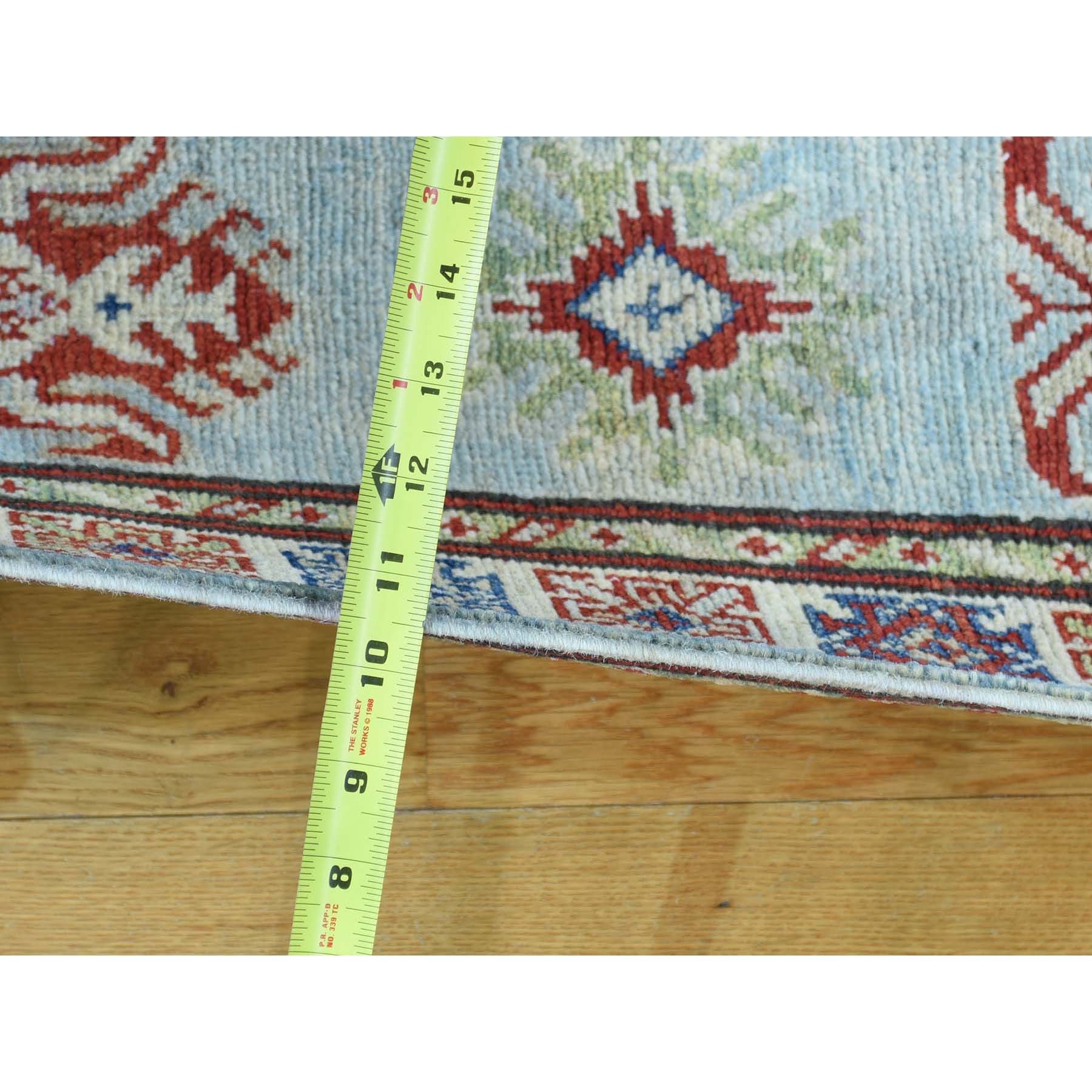 2-8 x17-3  Hand-Knotted Kazak Pure Wool XL Runner Tribal Design Rug 
