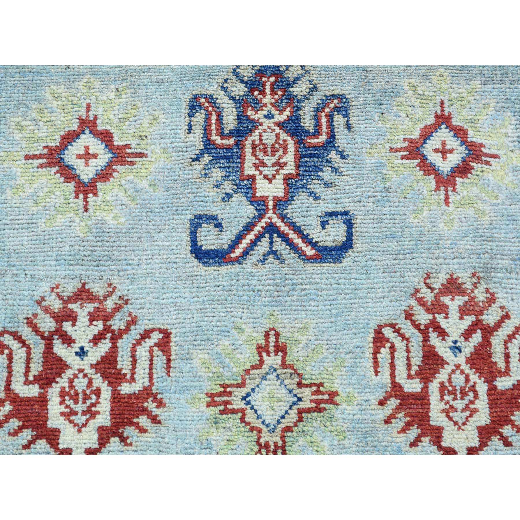 2-8 x17-3  Hand-Knotted Kazak Pure Wool XL Runner Tribal Design Rug 