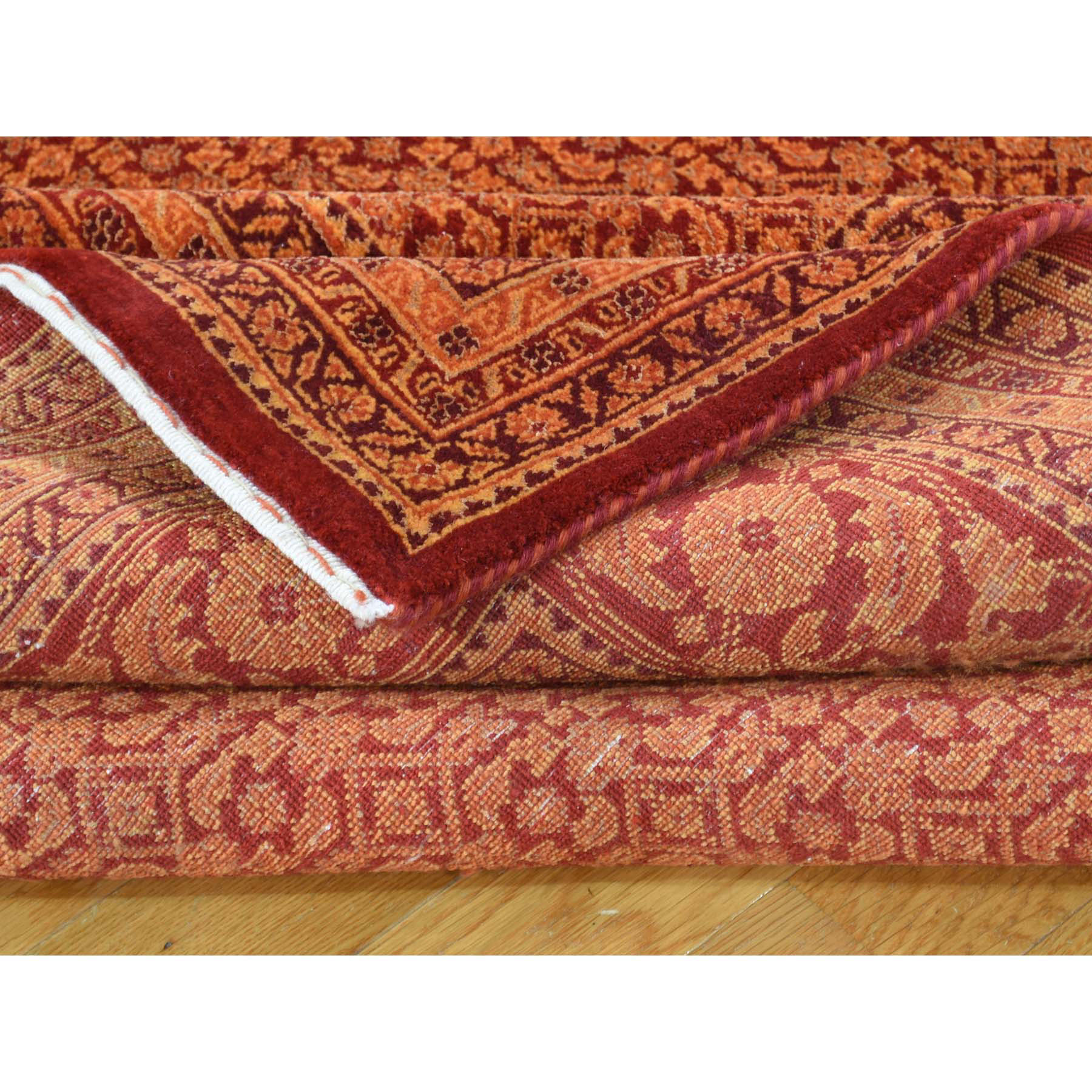 8-3 x11-4  Tabriz Mahi Tone On Tone Wool And Silk Hand-Knotted Rug 