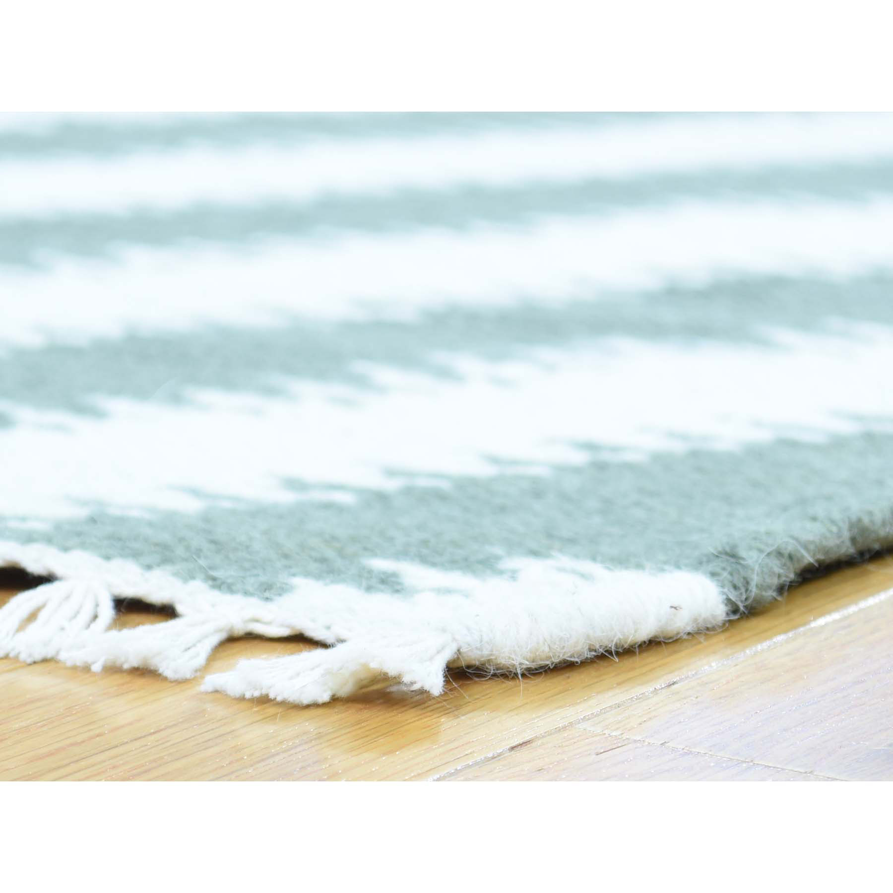 8-x9-10  Chevron Kilim Hand Woven Pure Wool Flat Weave Oriental Rug 