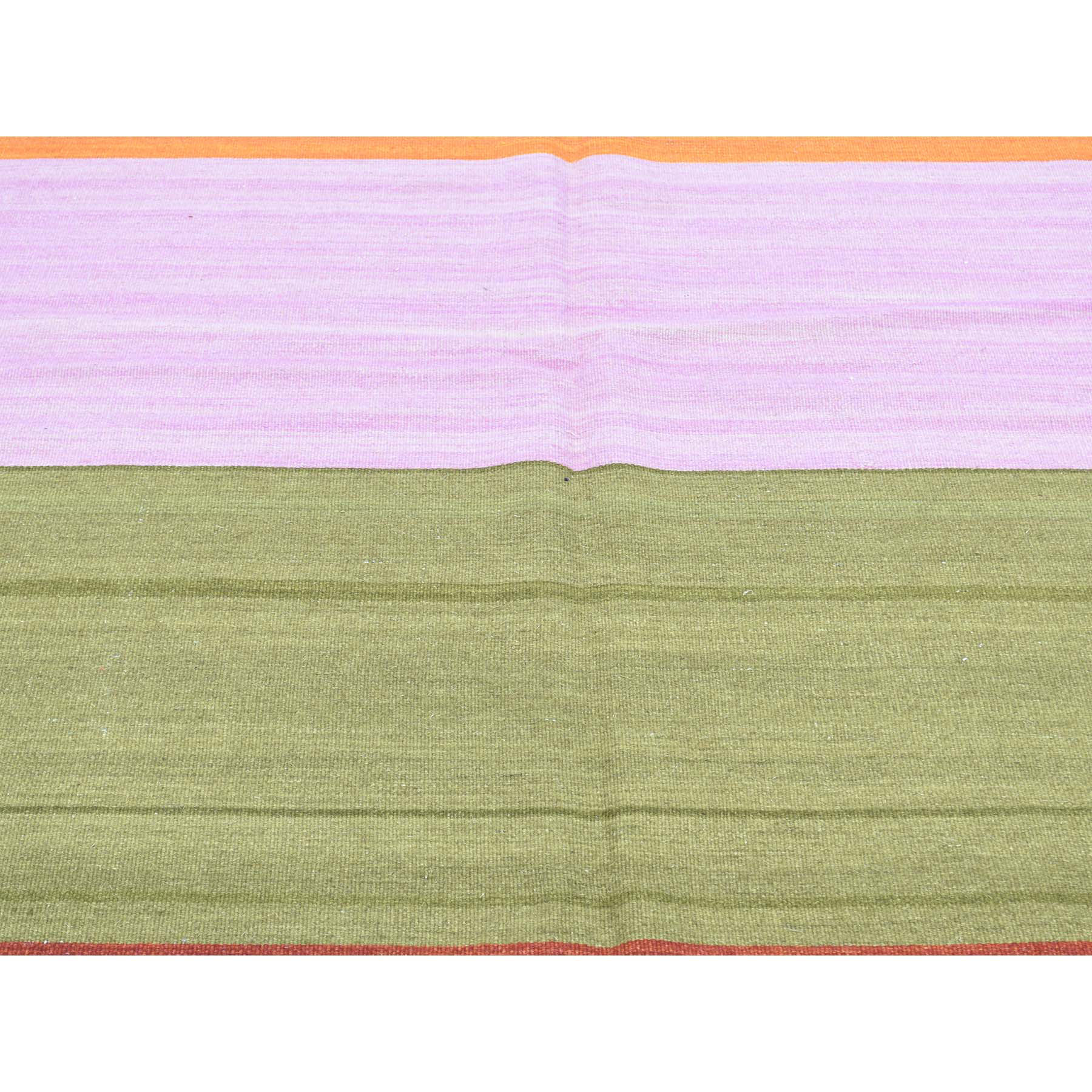 10-x14-8  Hand-Woven Dazzling Kilim Pure Wool Flat Weave Oriental Rug 