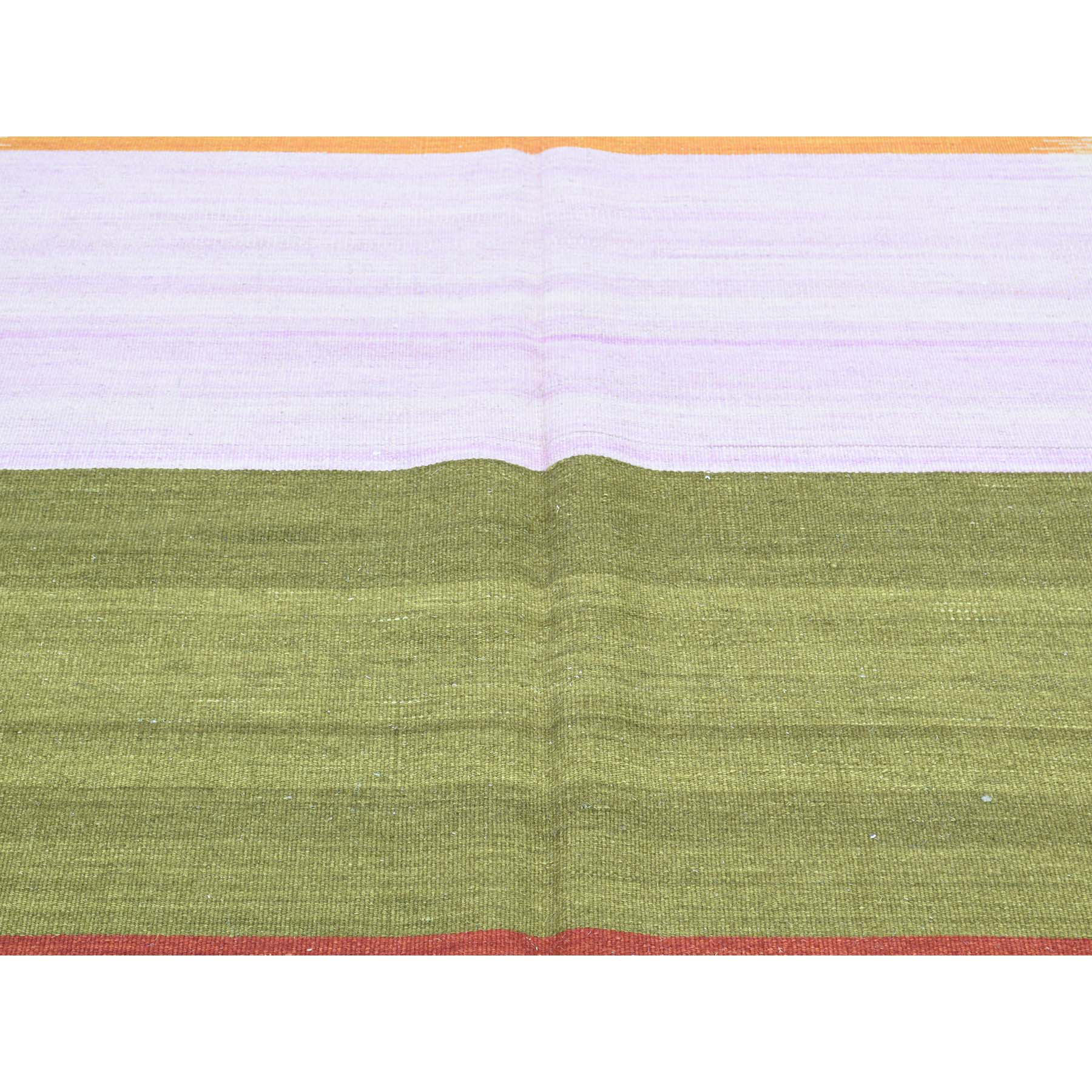8-x10-1  Hand-Woven Dazzling Kilim Pure Wool Flat Weave Oriental Rug 