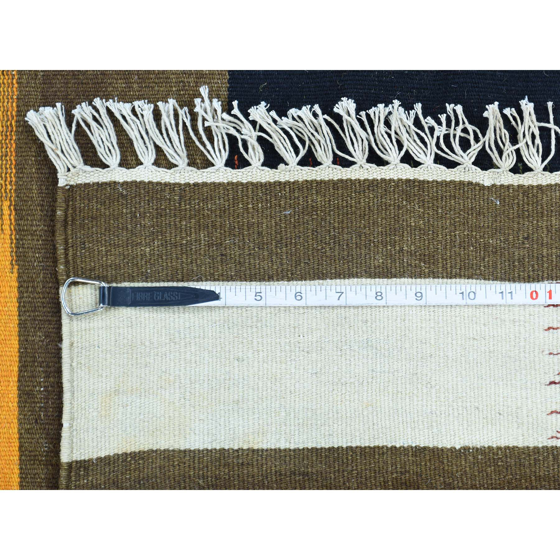6-1 x9-1  Hand-Woven Pure Wool Reversible Kilim Oriental Flat Weave Rug 