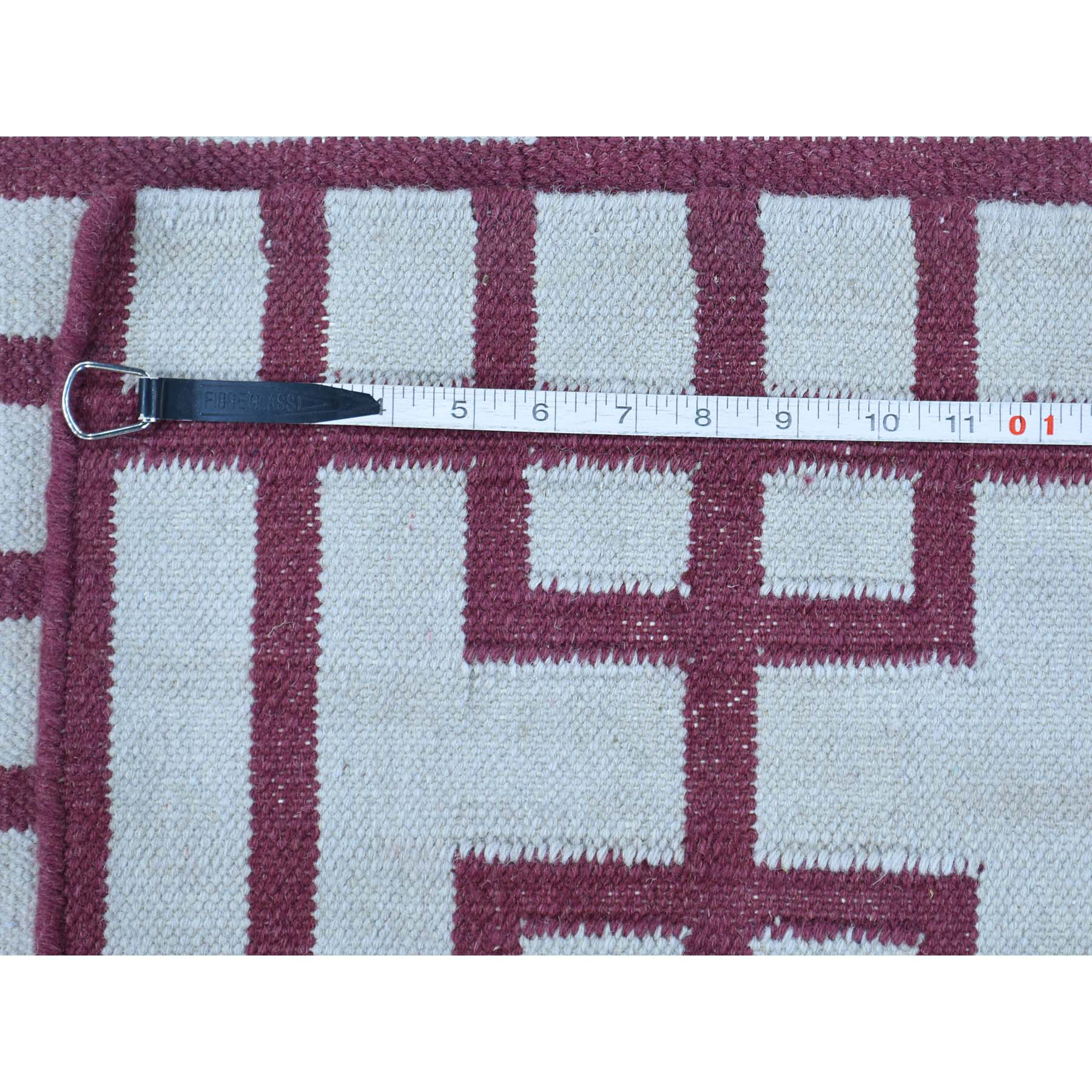 3-x5-4  Geometric Design Flat Weave Hand-Woven Reversible Kilim Carpet 